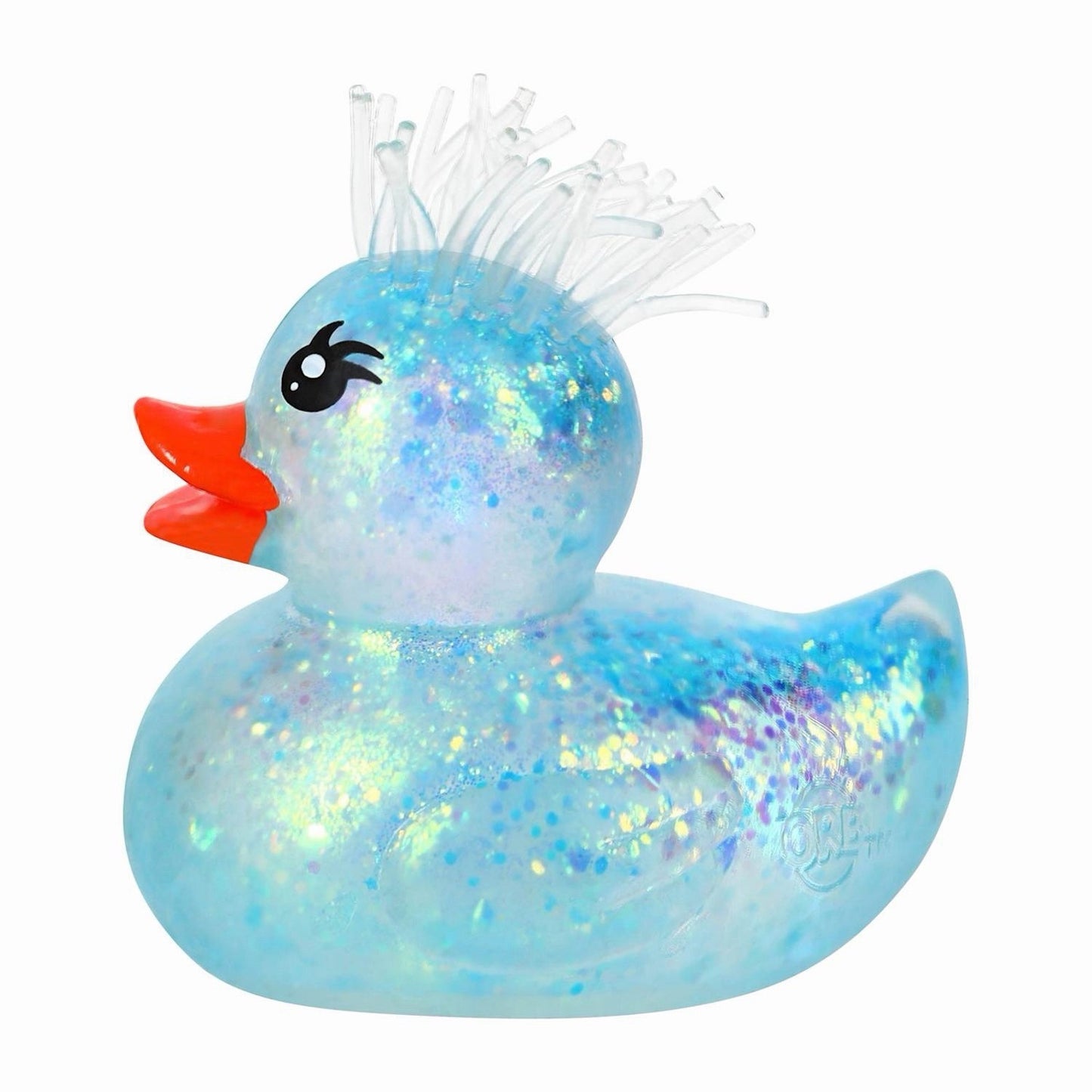 🔥ORB Curiosities Sparklee Duck Squishy Fidget Ducky Glitter Pink BNWT🔥