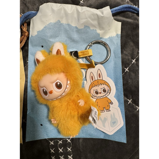 🔥POP MART Labubu V4 The Monsters Pin For Love Alphabet Plush Pendant - Y BNWT🔥