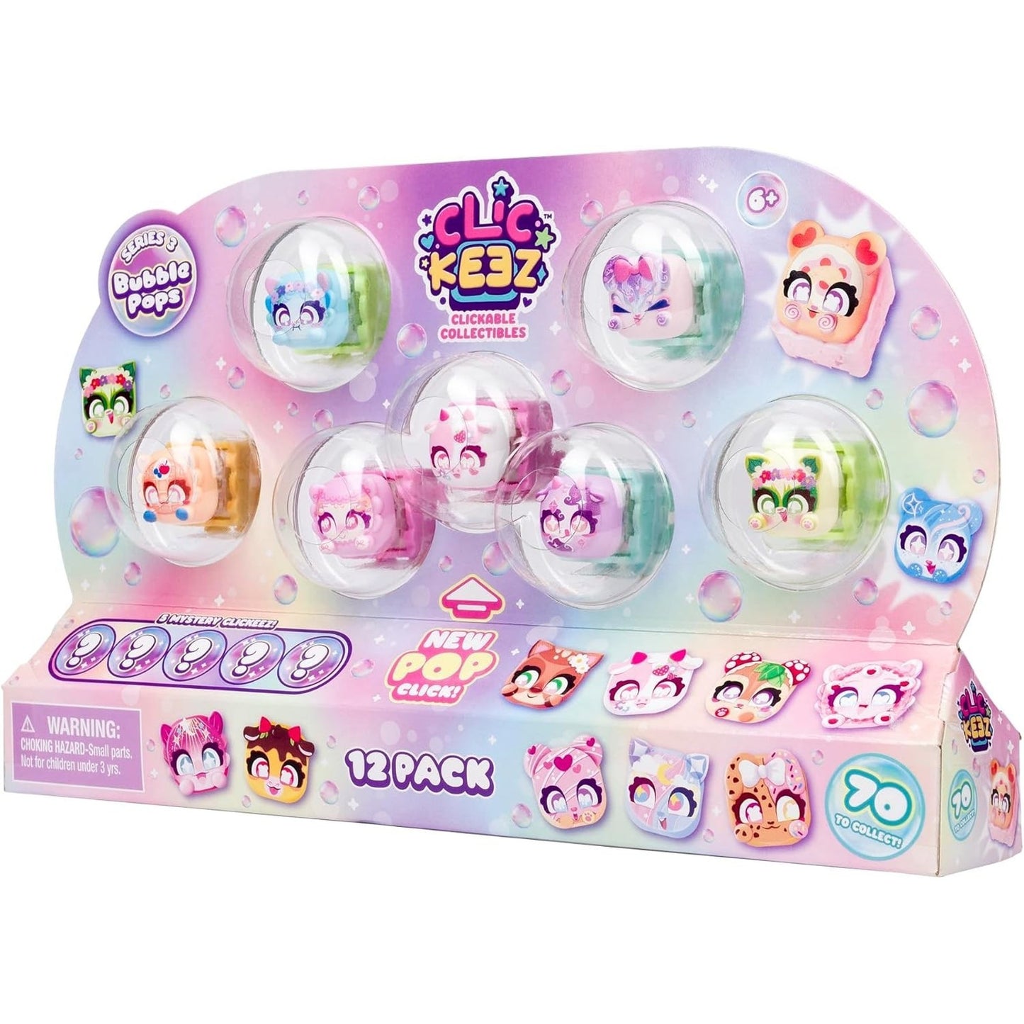 🔥Clickeez Series 3 12PK Collectible Character Keyboard Keys Click/Clack BNWT🔥