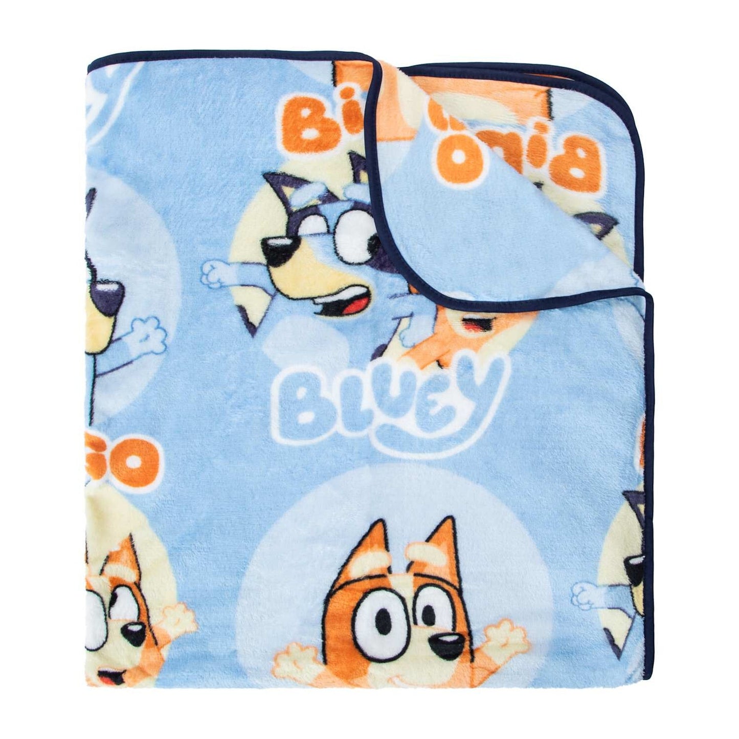 🔥Bluey & Bingo Plush Throw Blanket 45" x 60" Bingo Soft BNWT🔥