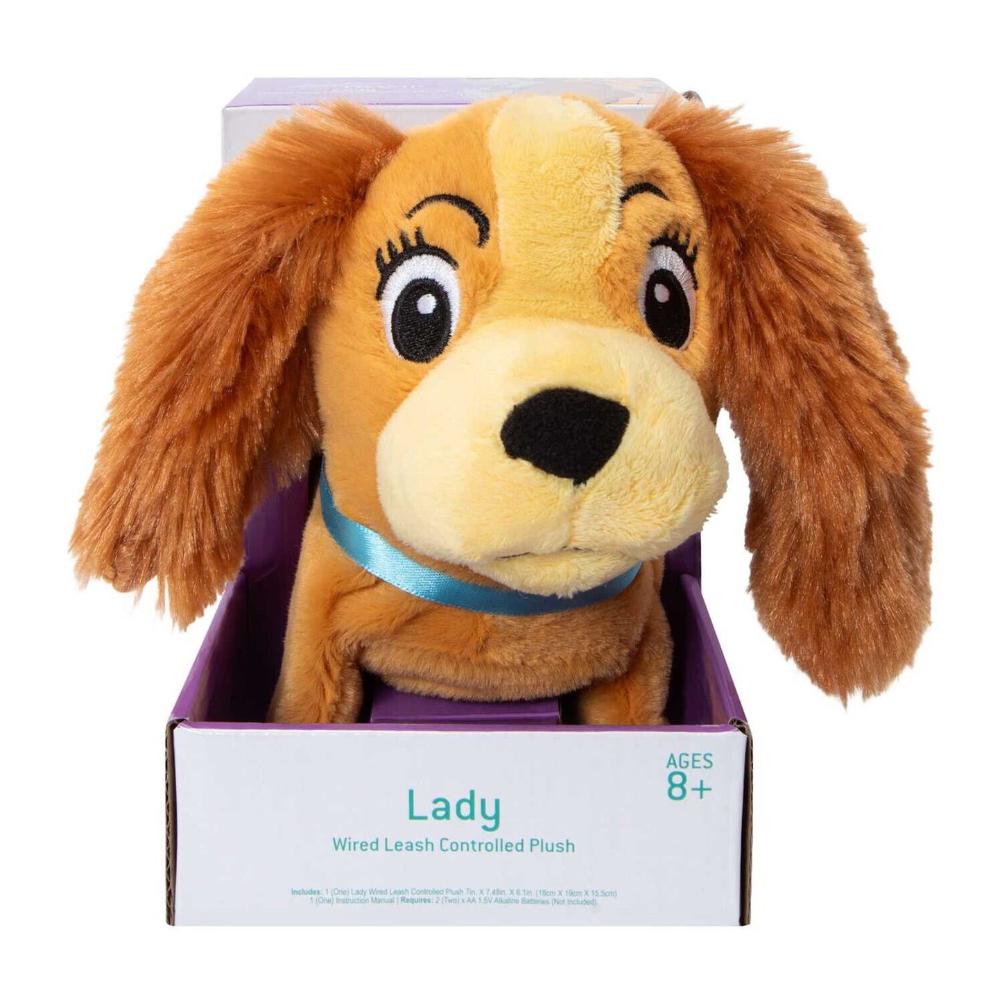 🔥Lady and The Tramp Disney Tramp Wired Leash Controlled Plush BNWT💥