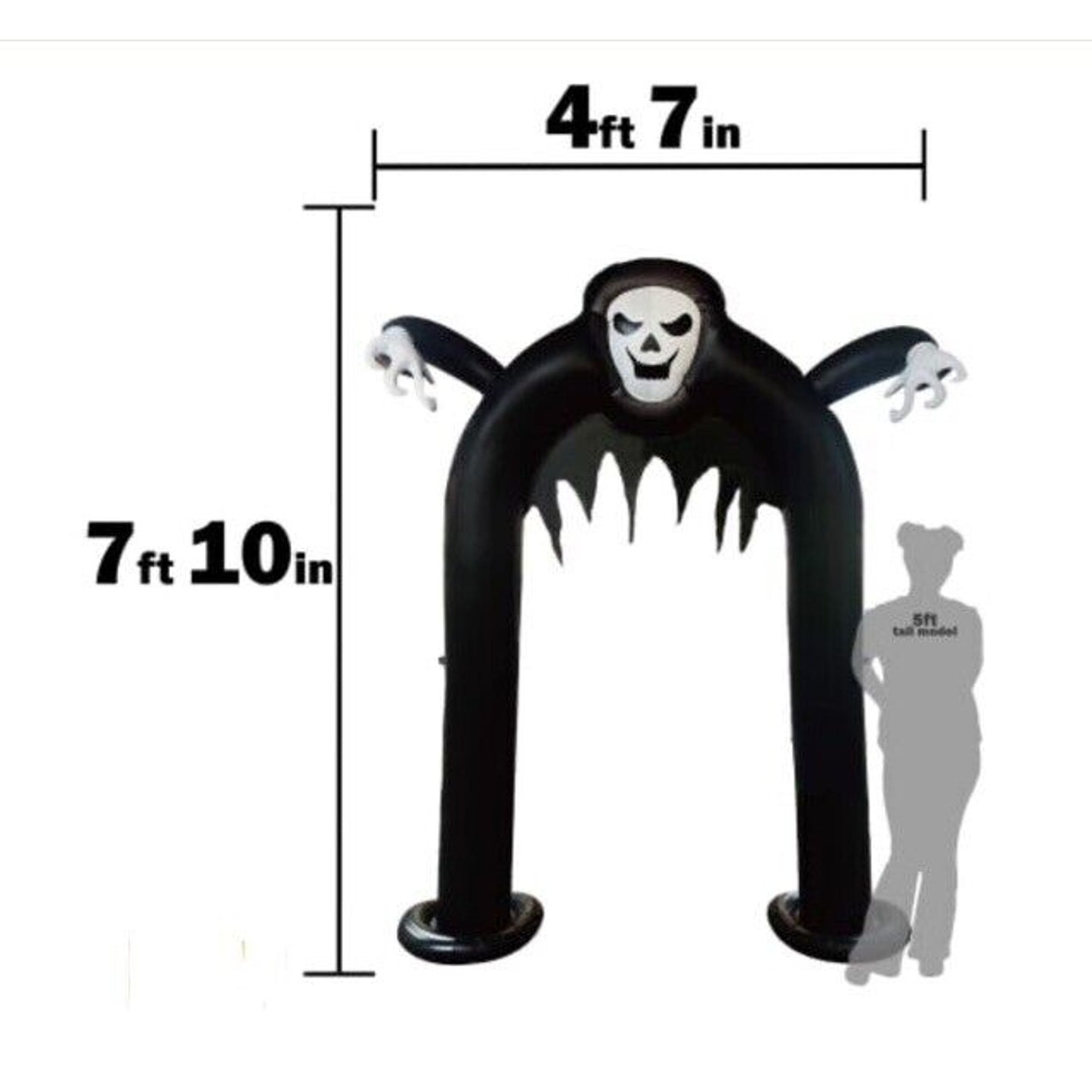 🔥7ft Inflatable Grim Arch Halloween Decoration BNWT🔥
