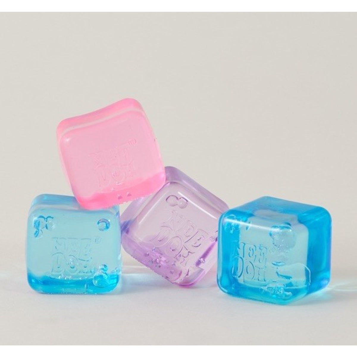 🔥Needoh Nice Ice Baby Fidget Cube Set 4 Pack Super Solid Squish Sensory BNWT🔥