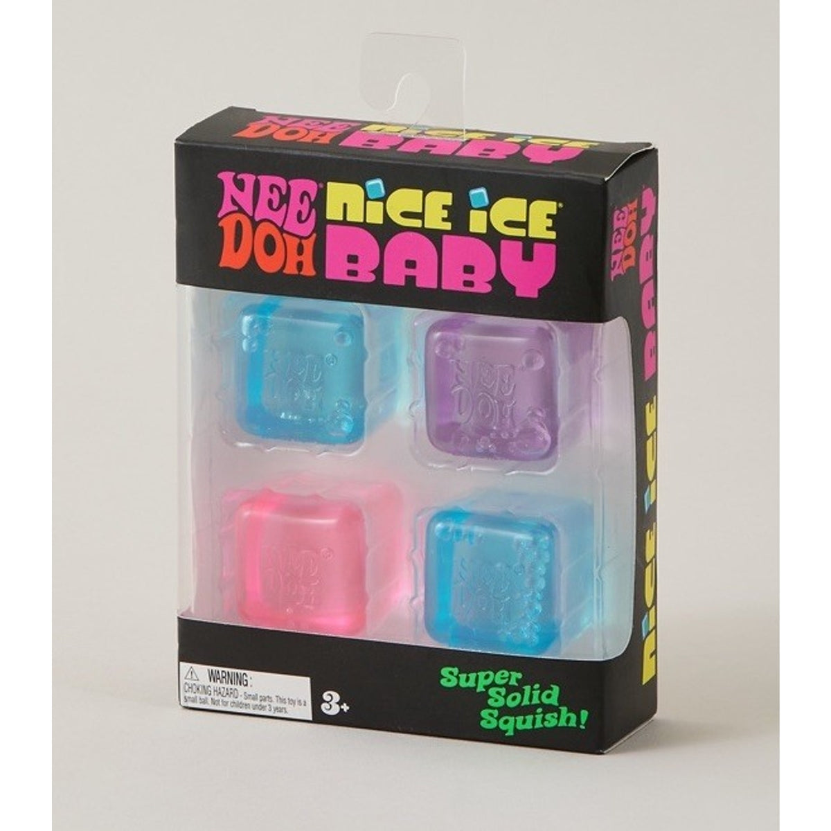🔥Needoh Nice Ice Baby Fidget Cube Set 4 Pack Super Solid Squish Sensory BNWT🔥