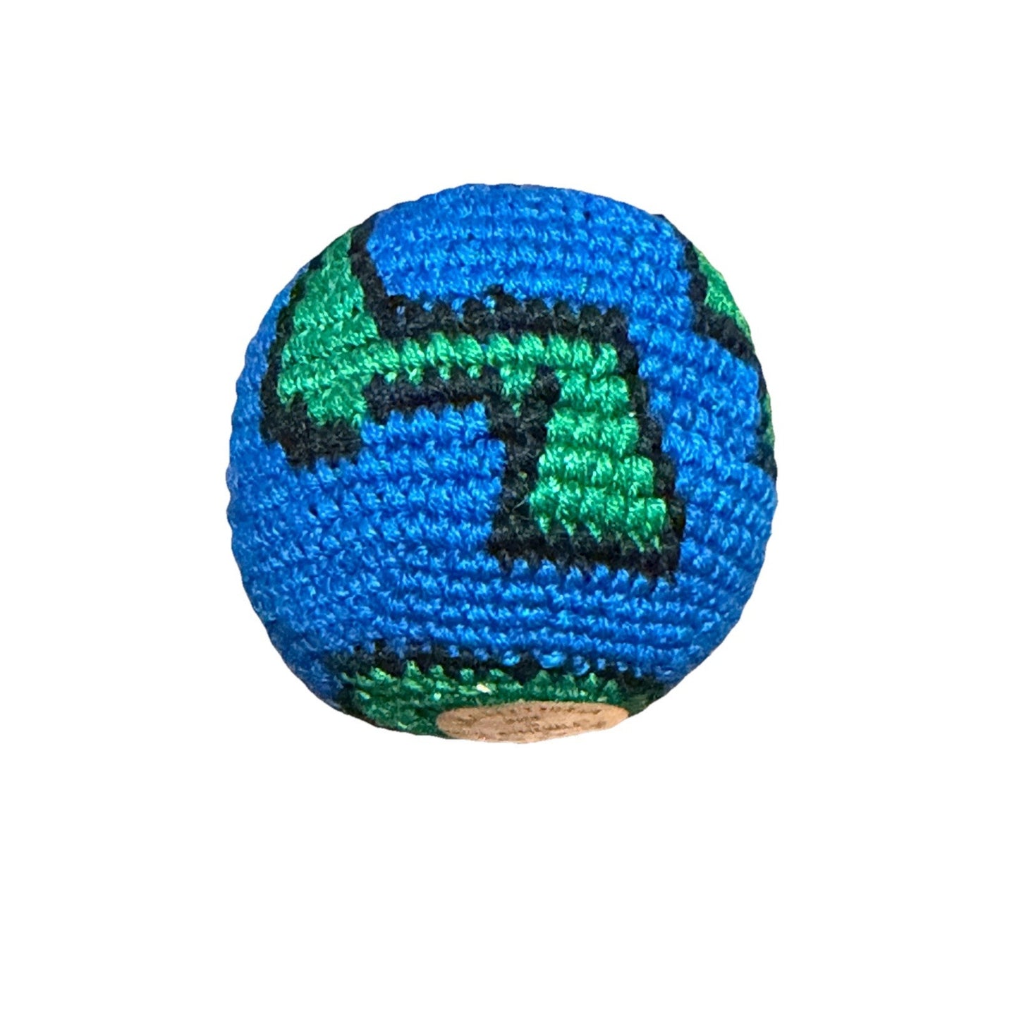 🔥World Footbag Boota Bag Crochet Hacky Blue/Green BNWT🔥