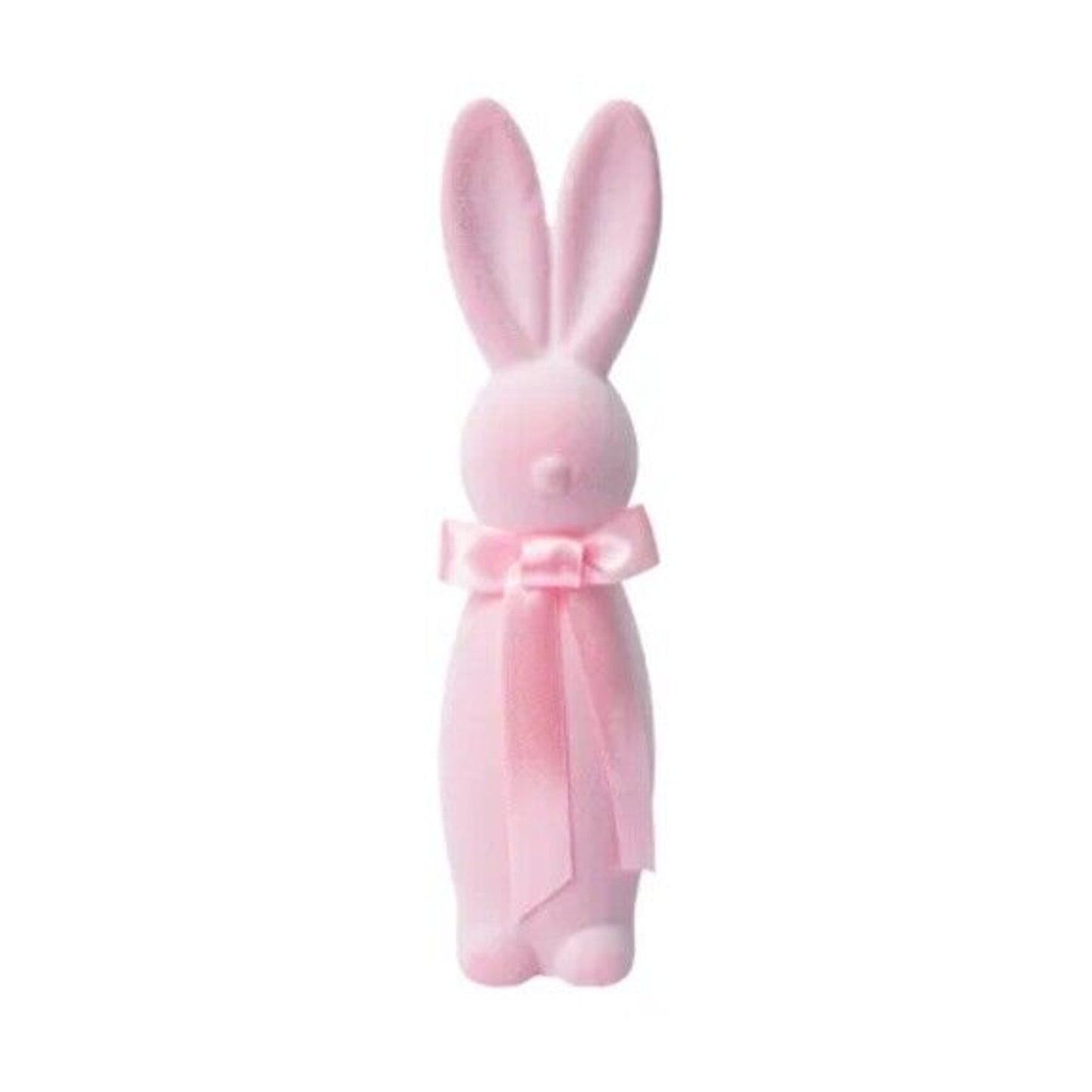 🔥Colored Flocked Easter Bunny Pink BNWT🔥