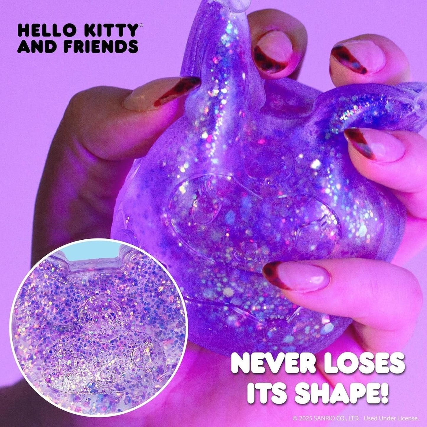 🔥Hello Kitty and Friends SLIMYGLOOP Gelli Gels Kuromi Slow Small Purple BNWT🔥