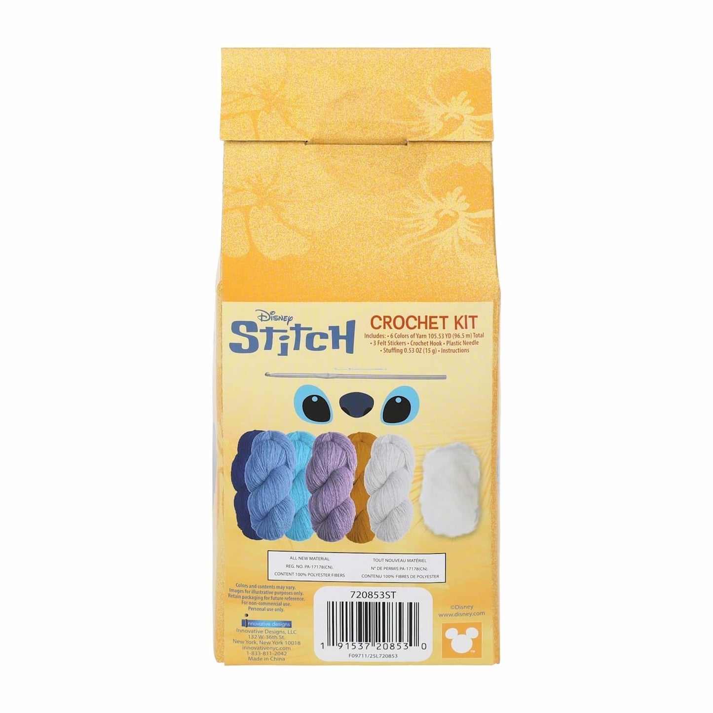 🔥Disney Stitch Crochet Kit Stitch Ice Cream BNWT🔥