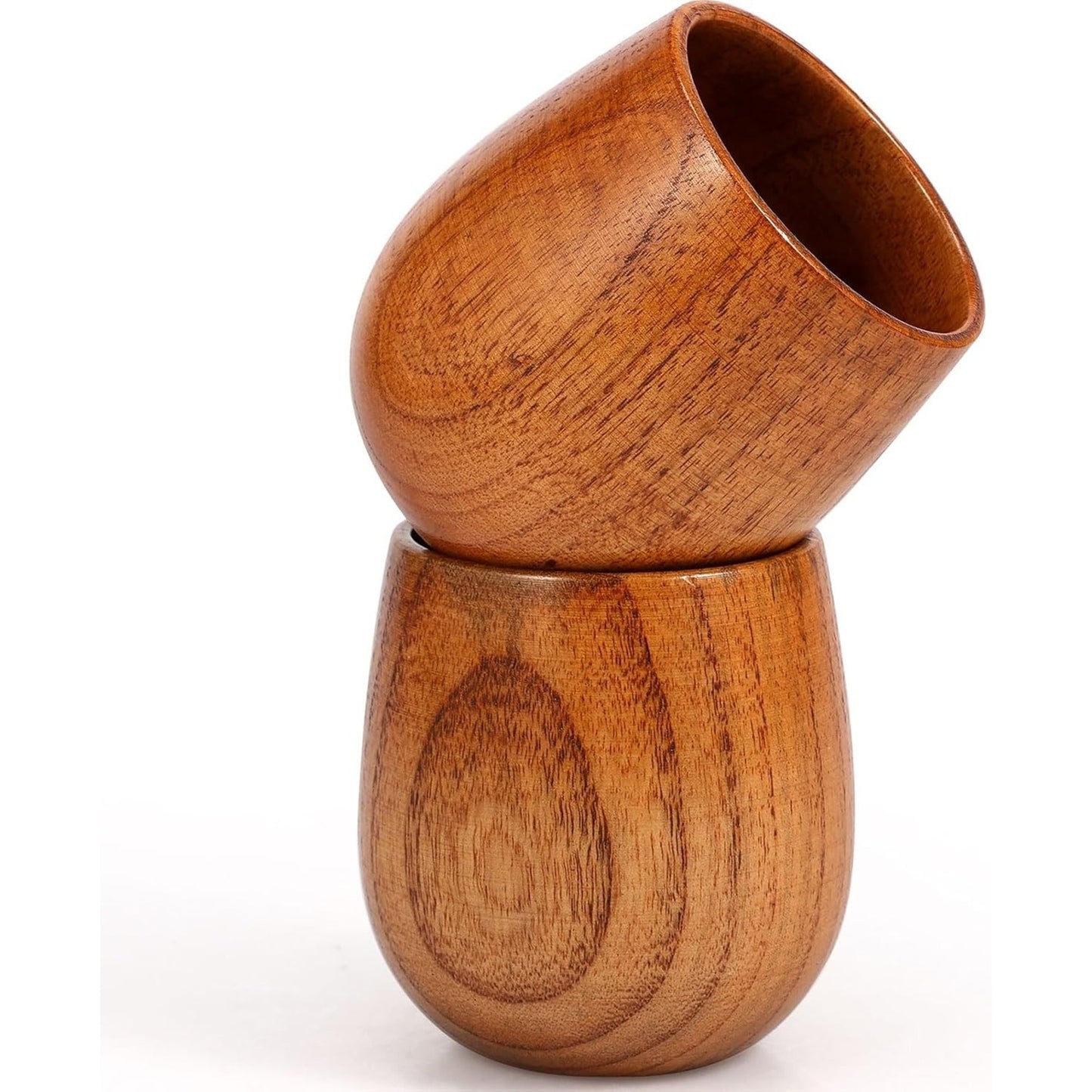 🔥Bourbon Wooden Drinking Glasses 2pk 250ml Whiskey Tumbler BNWT🔥