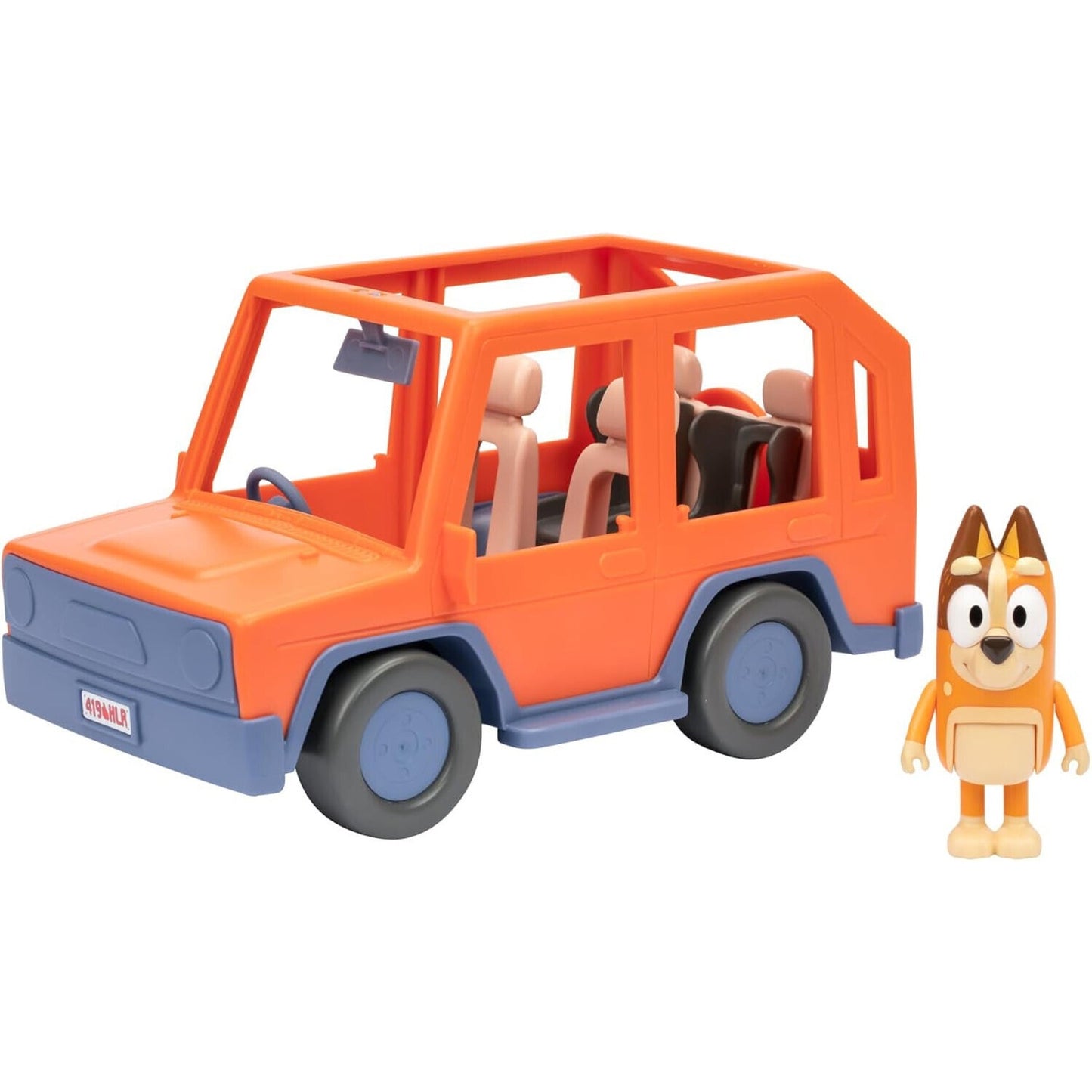 🔥Bluey Heeler Family Road Trip 4WD Car Play Vehicle+ Chilli Fits 4 Bluey BNWT🔥