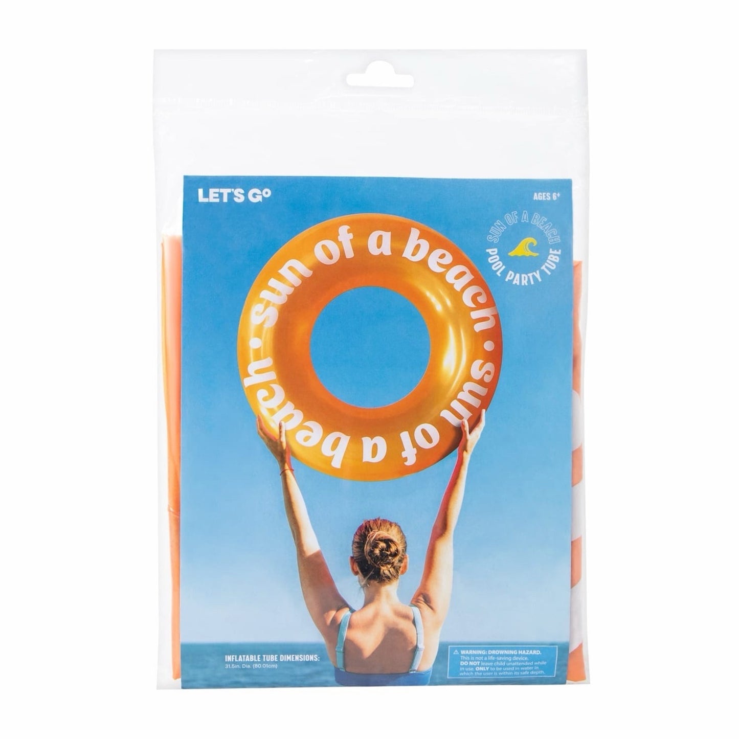 🔥Sun of a Beach Inflatable Tube Pool Float BNWT🔥