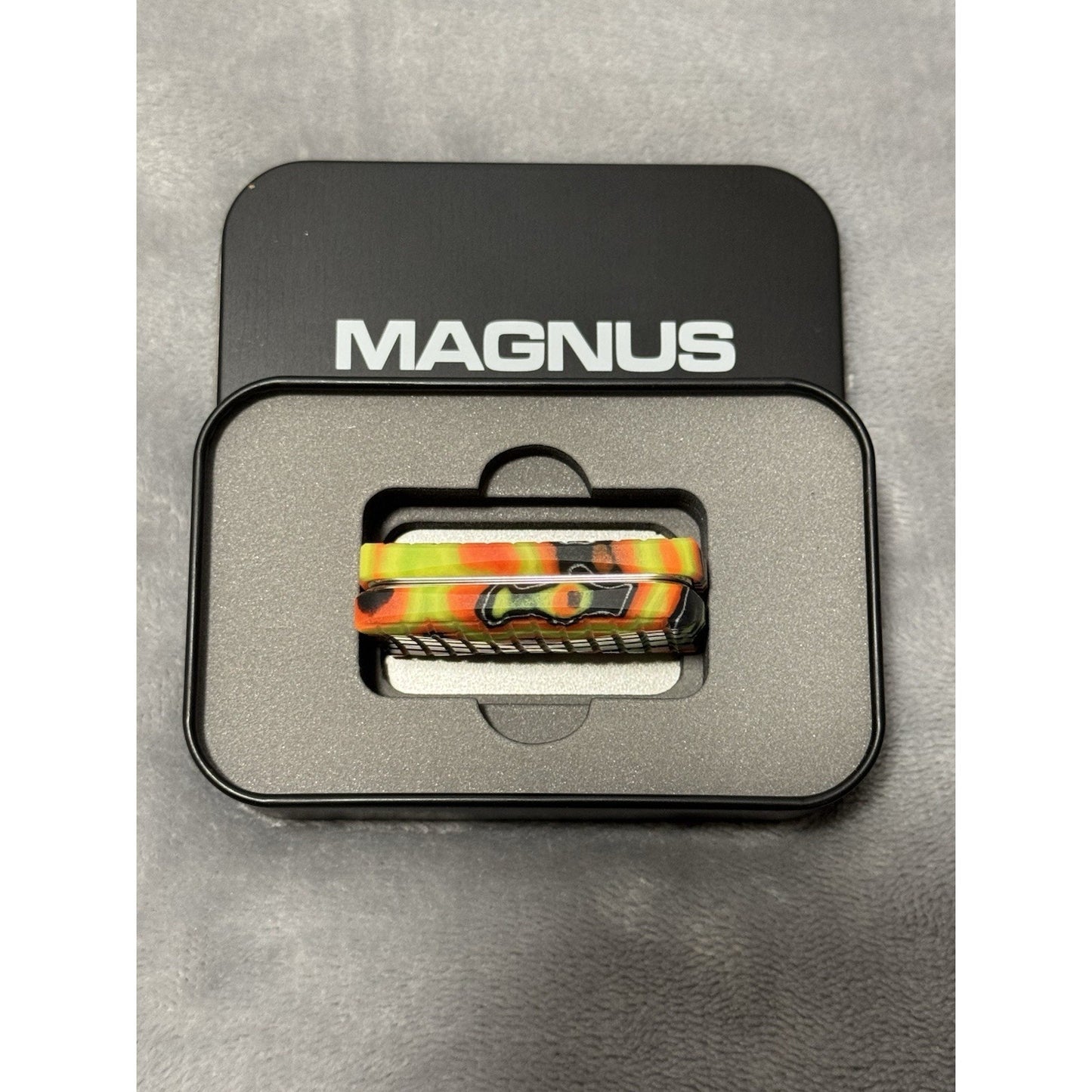 🔥Magnus WackyFiber SC121 - Arc MINIFRAG - 3-Click Stainless Steel Plates Rare💥