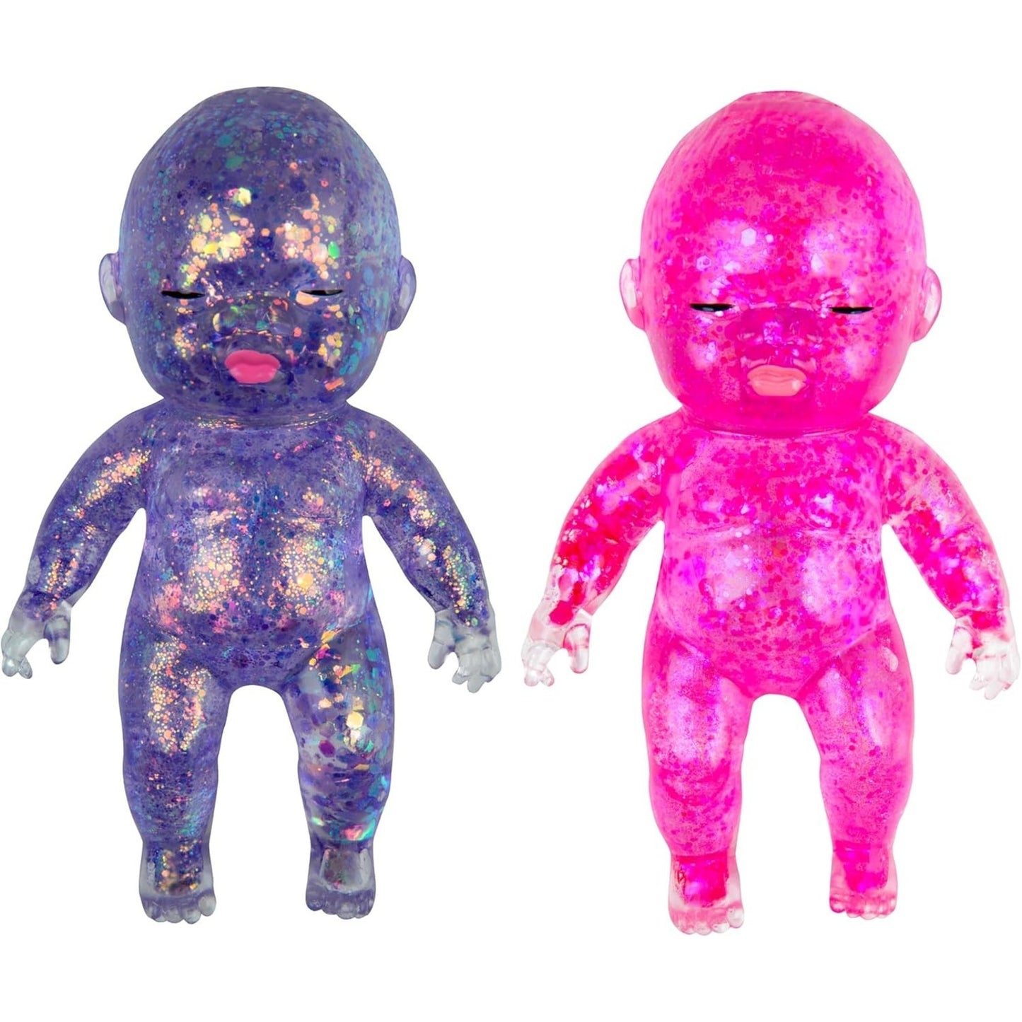 🔥ORB Sugar Swaps Jumbo Baby Squishies Pink and Purple 2 PK Big Sparkly BNWT🔥