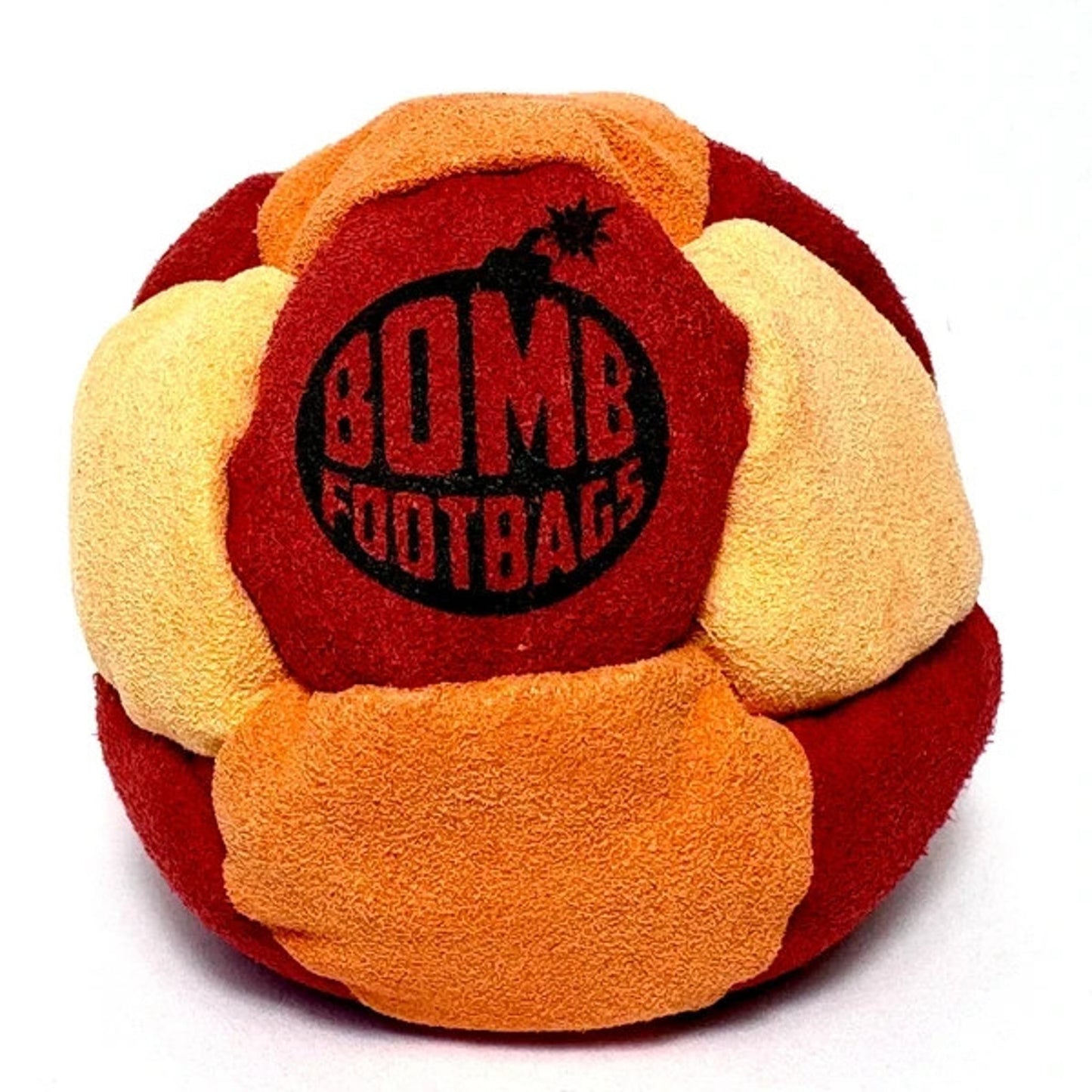 🔥Bomb Footbags The Burly Buckshot Hacky Sack Footbag Red/Orange/Yellow NWT🔥