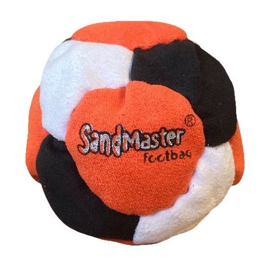 🔥World Footbag SandMaster Hacky Sack Black/Orange/White BNWT🔥