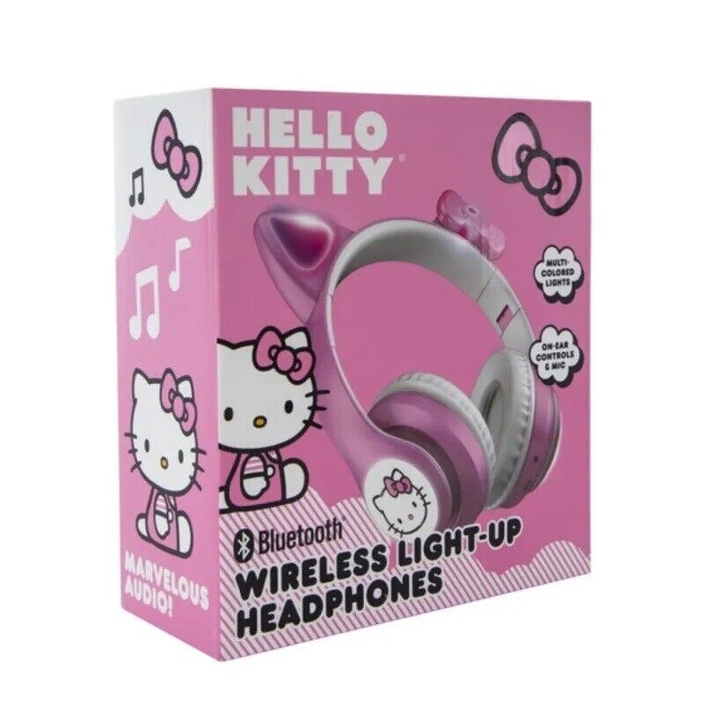 🔥Hello Kitty Wireless Light Up Headphones Bluetooth Pink Sanrio BNIB🔥