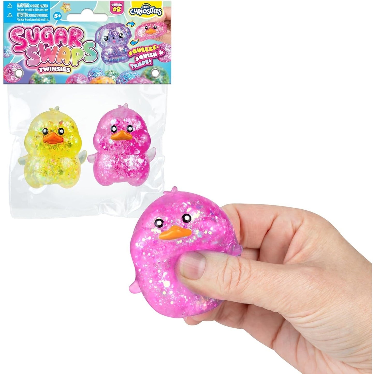 🔥ORB Curiosities Ducks and Babies Sugar Swaps 4 Pk Viral Squishy Stretchy NWT🔥