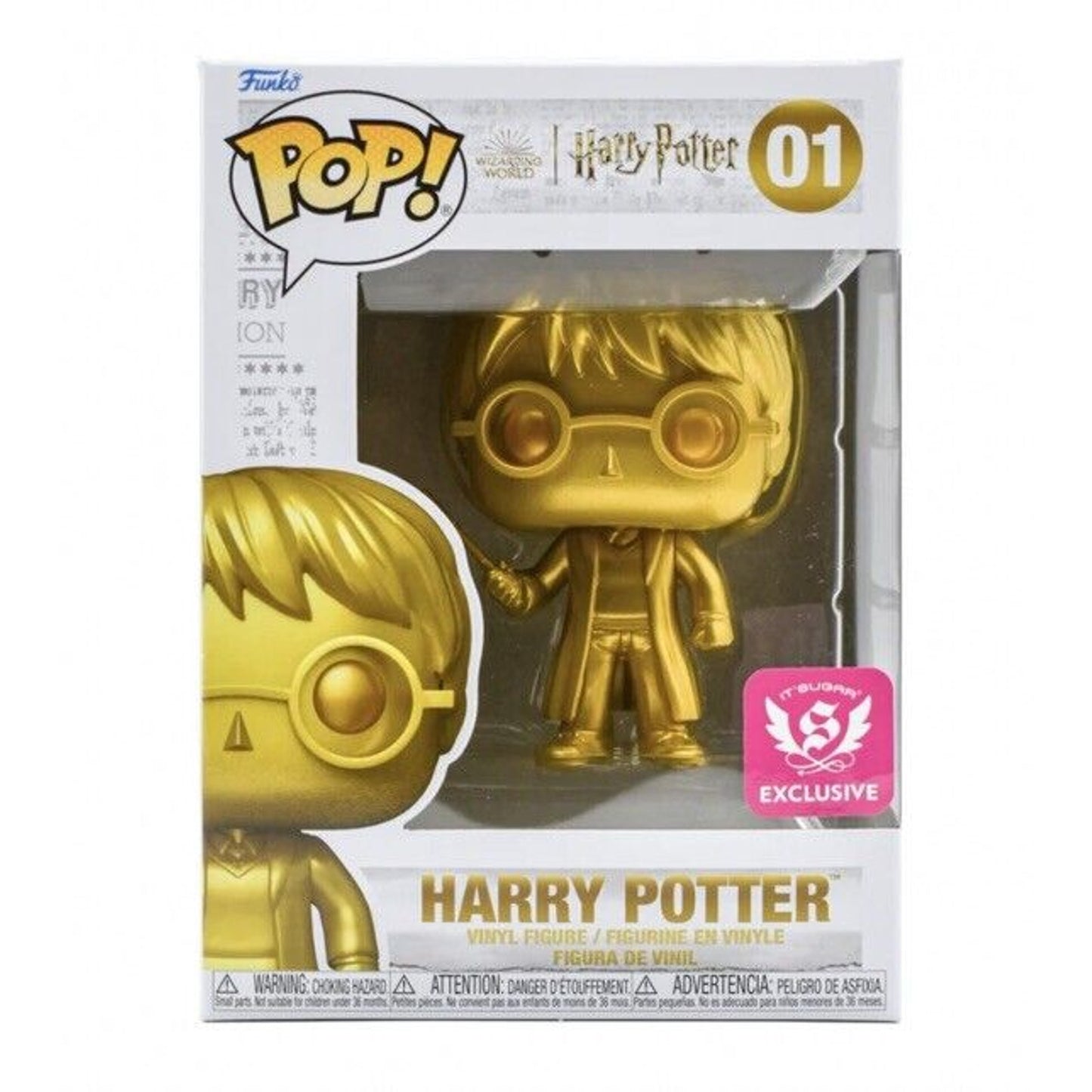 🔥Funko Pop Harry Potter Gold IT’SUGAR Exclusive 01 BNWT🔥