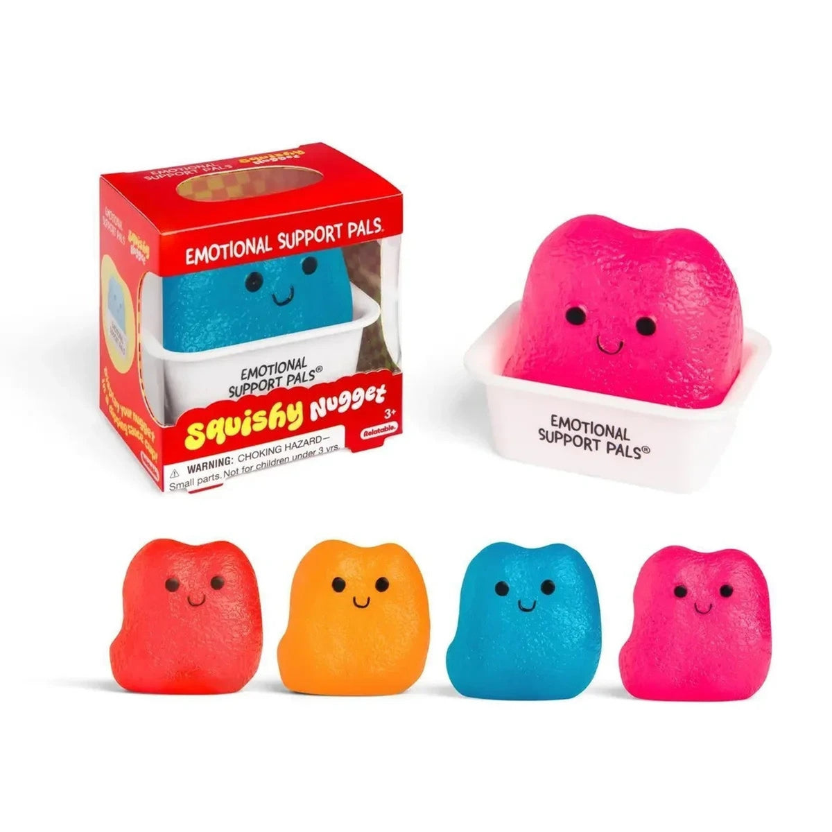 🔥Emotional Support Pals Squishy Nugget Squeezy Fidget Toy BLUE BNWT🔥