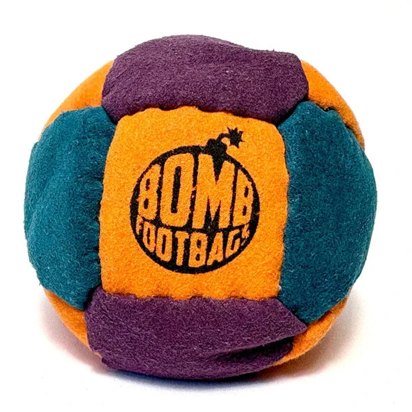 🔥Bomb Footbags The Burst Pro Hacky Sack Footbag Orange/Purple/Teal BNWT🔥