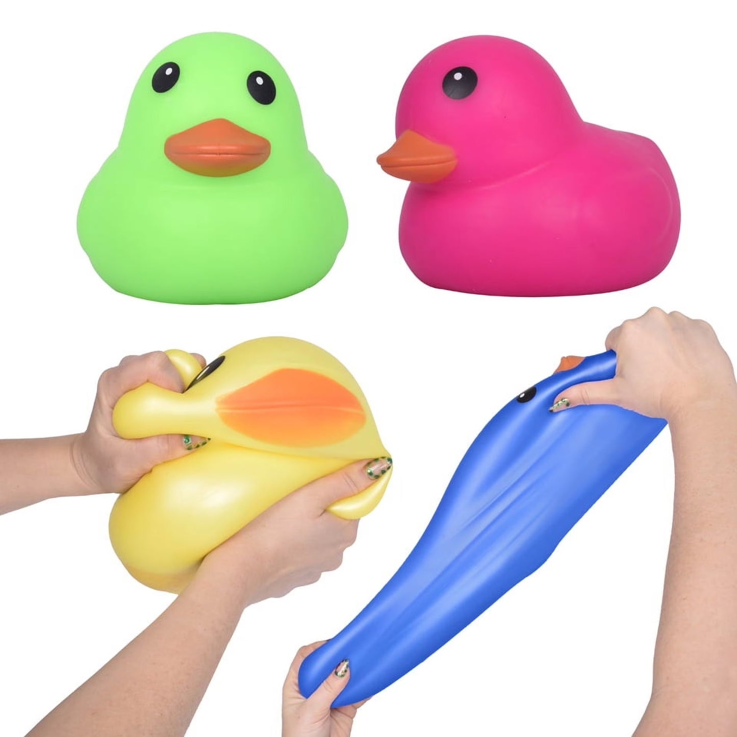 🔥Toymendous Laffy Quacks Jumbo Squishy Toy Duck Viral BLUE BNWT🔥