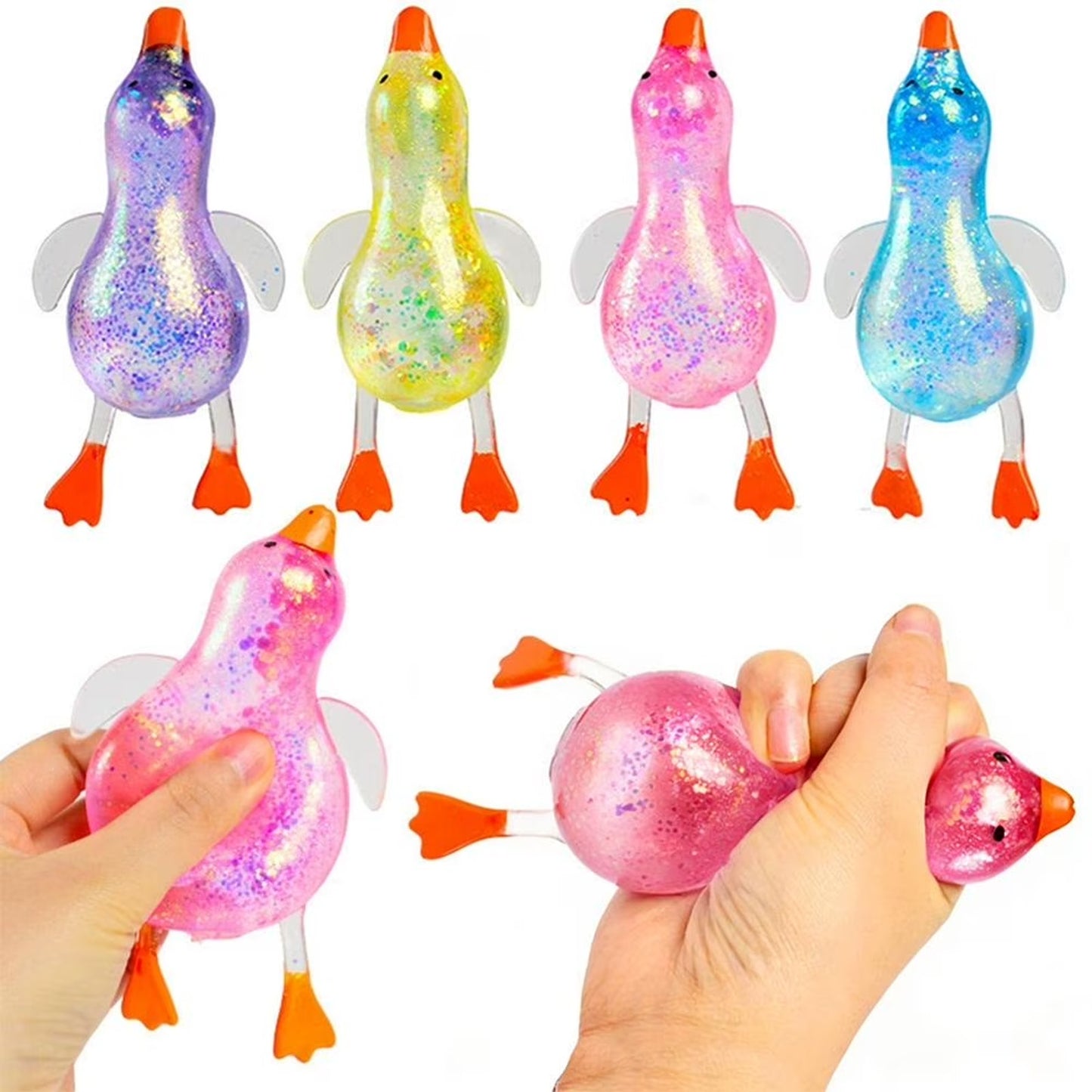 🔥Sugar Gel Squishy Duck 6 Inch Maltose Filled PURPLE Sensory Fidget Toy BNWT🔥