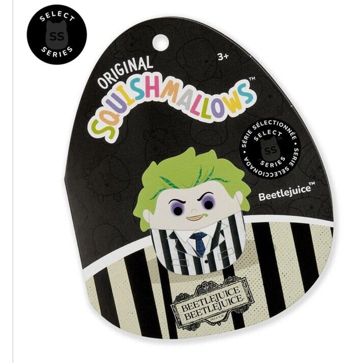 🔥Squishmallows Beetlejuice 10” & 4” Baby Beetlejuice Plush Select Series Set 2