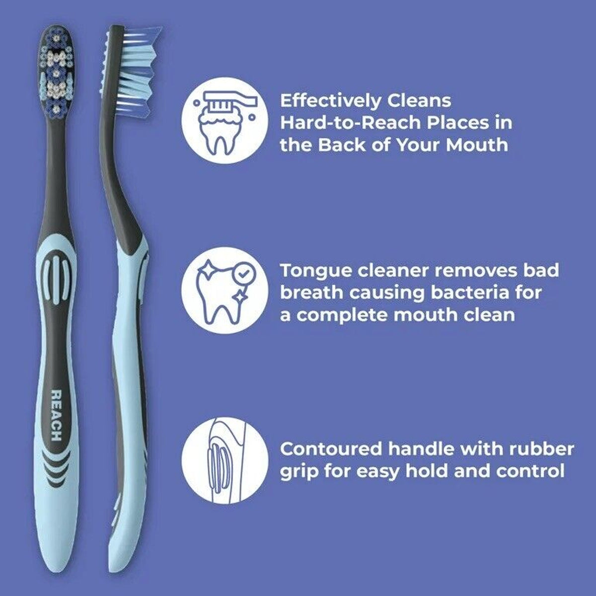 🔥10 Reach Essentials Soft Bristle Toothbrushes w/ Brush Caps 2ct Pks x 5 NWT🔥
