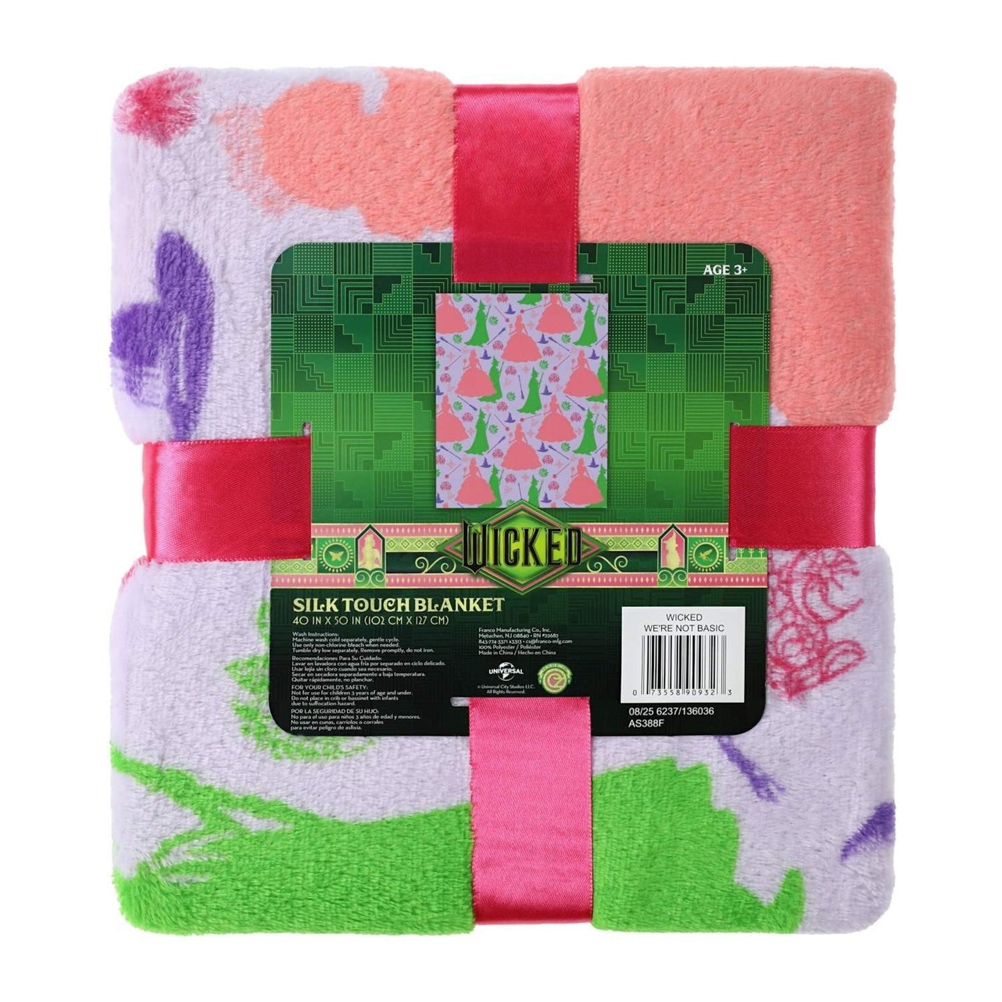 🔥Wicked Silk Touch Blanket 40 x 50 BNWT🔥