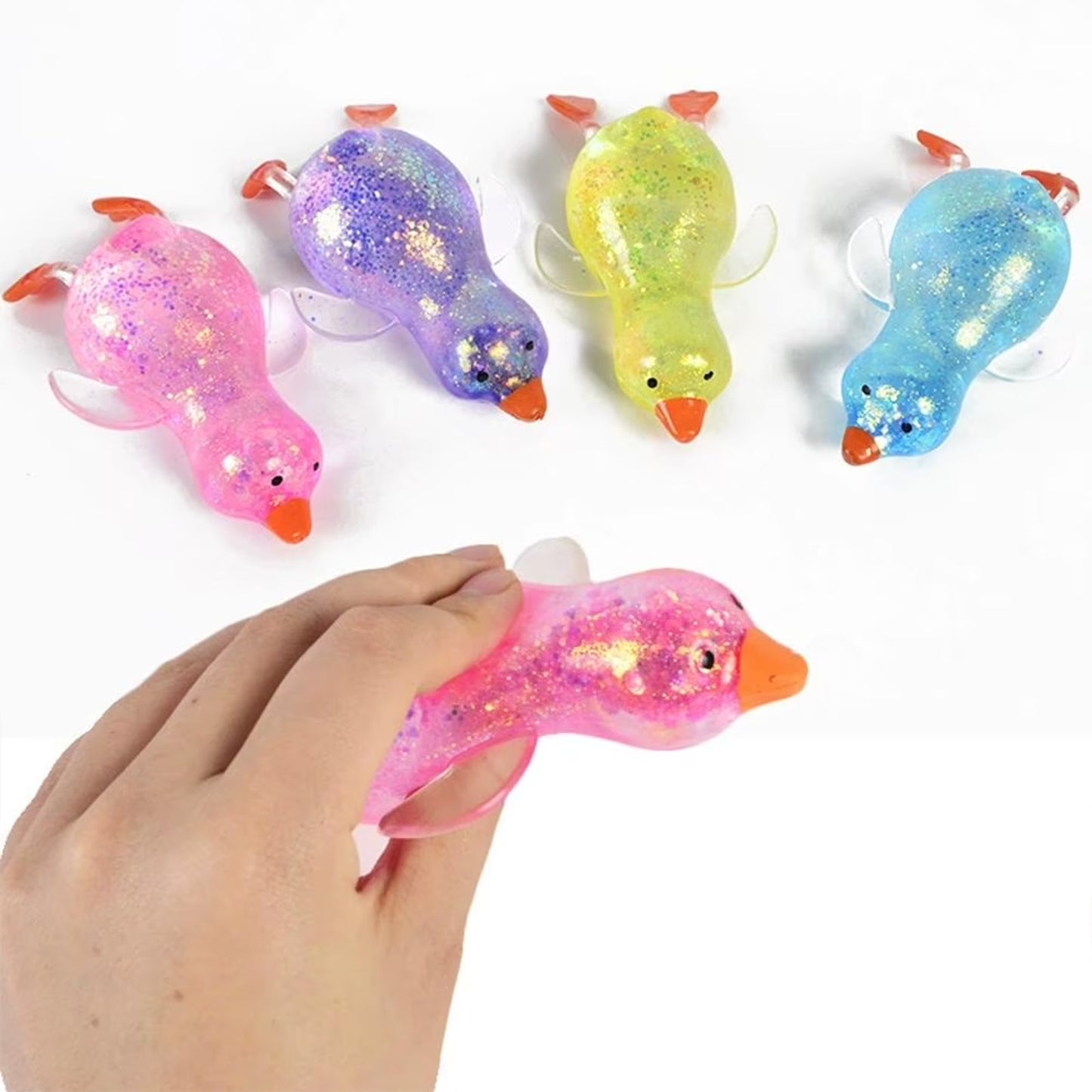 🔥Sugar Gel Squishy Duck 6 Inch Maltose Filled GREEN Sensory Fidget Toy BNWT🔥