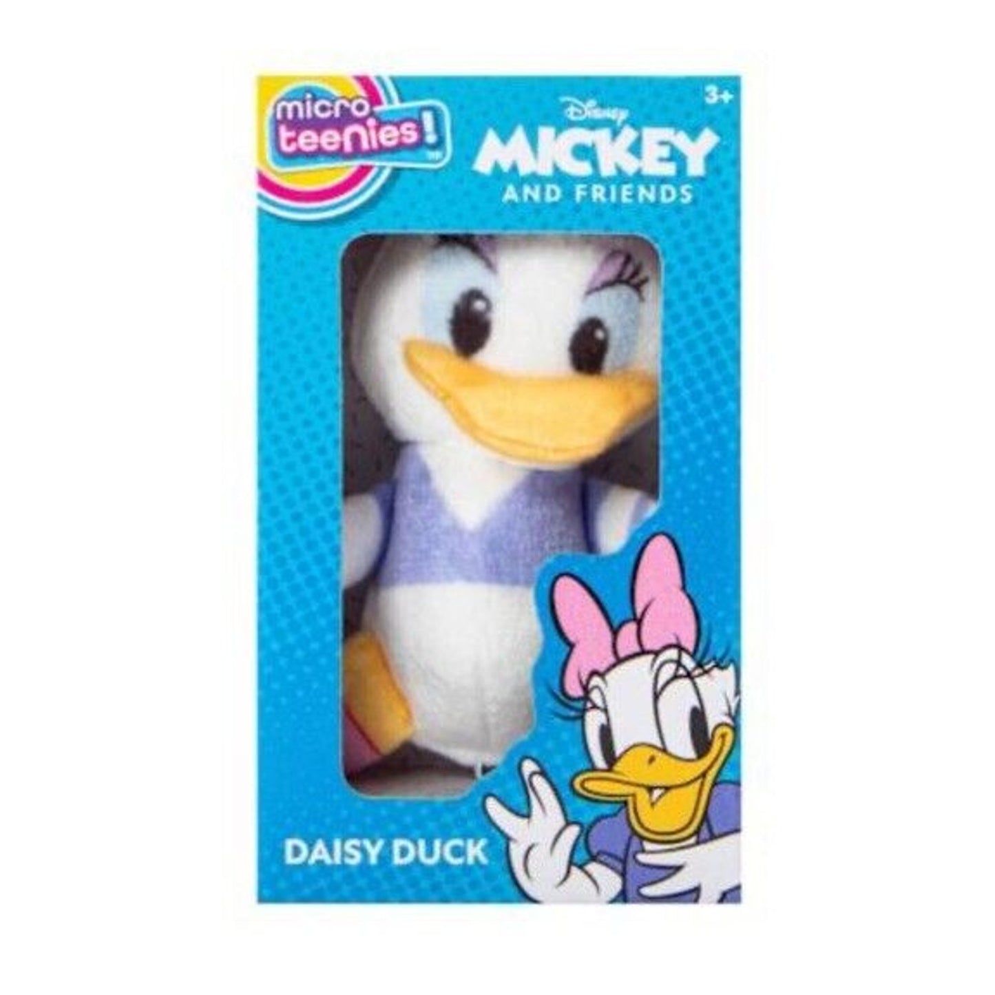 🔥Disney Micro Teenies Mickey and Friends 3" Plush Toy Daisy Duck BNWT🔥