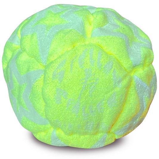 🔥World Footbag Stellar Staller Hacky Sack NEON Glow in the Dark BNWT🔥