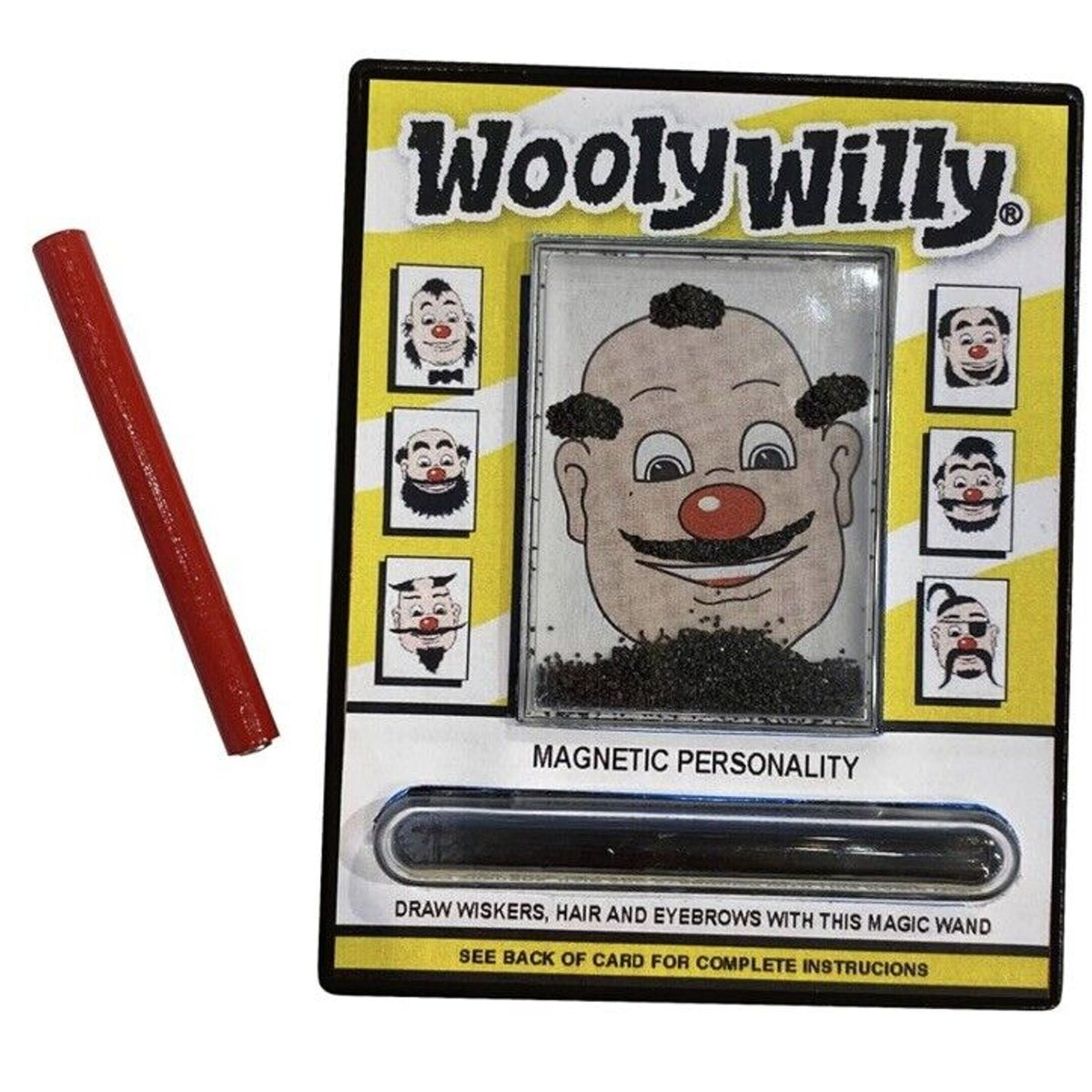 🔥World's Smallest WOOLY WILLY Magnetic Art Toy Doodle Face Mini Miniature NWT🔥