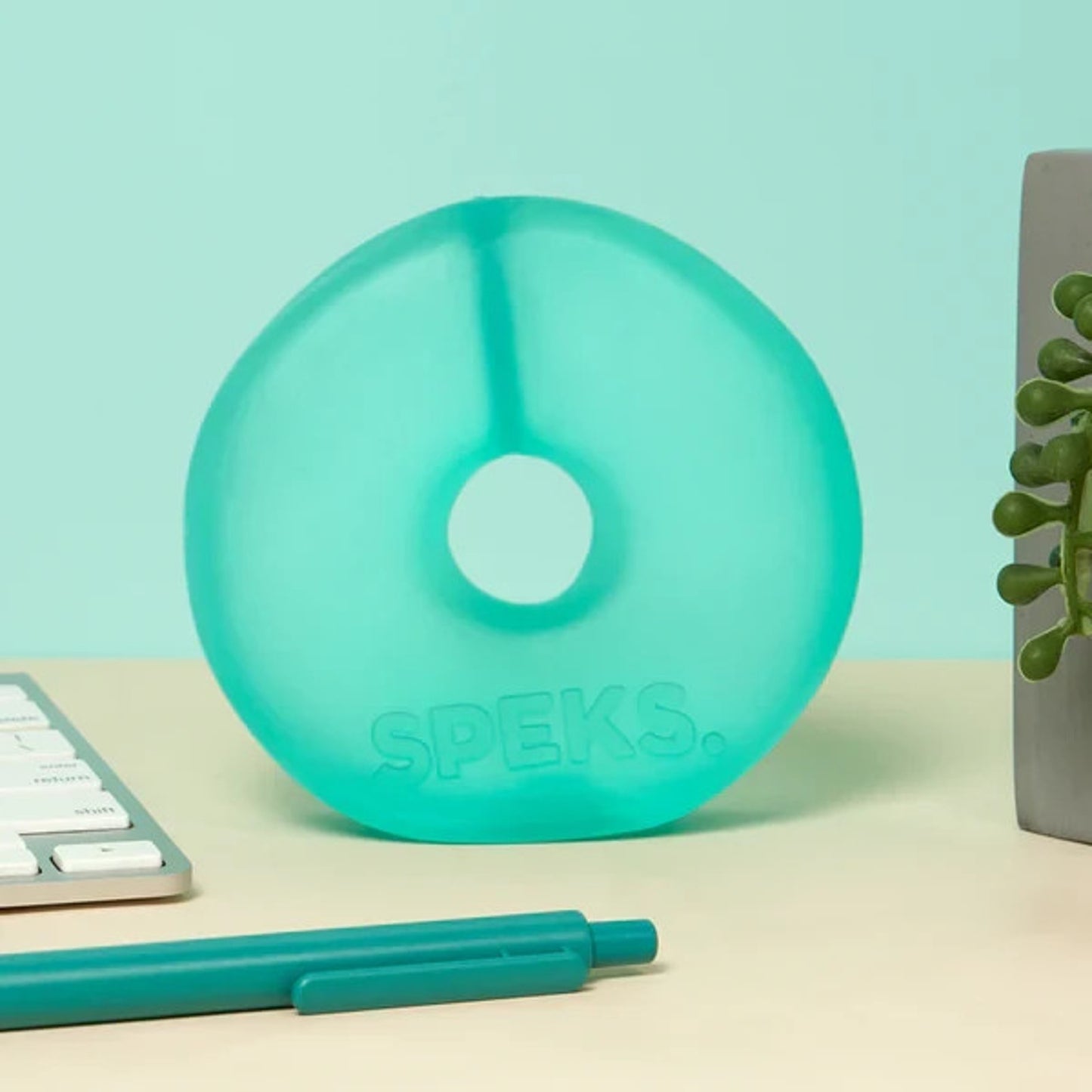 🔥Speks Gump Memory Gel Squeeze Loop JUMBO SEA GLASS BNWT🔥