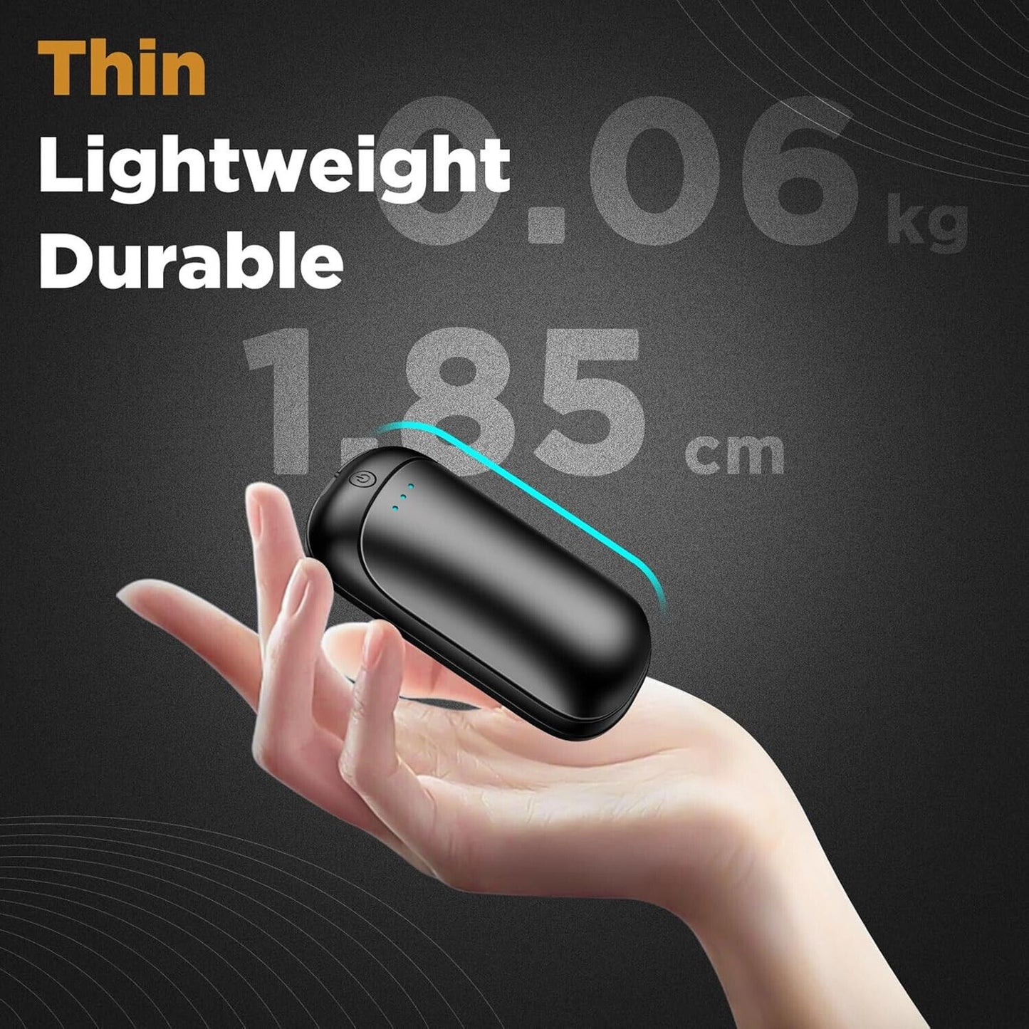 🔥2 Pack Hand Warmers Rechargeable Portable Reusable USB 2 BNWT🔥