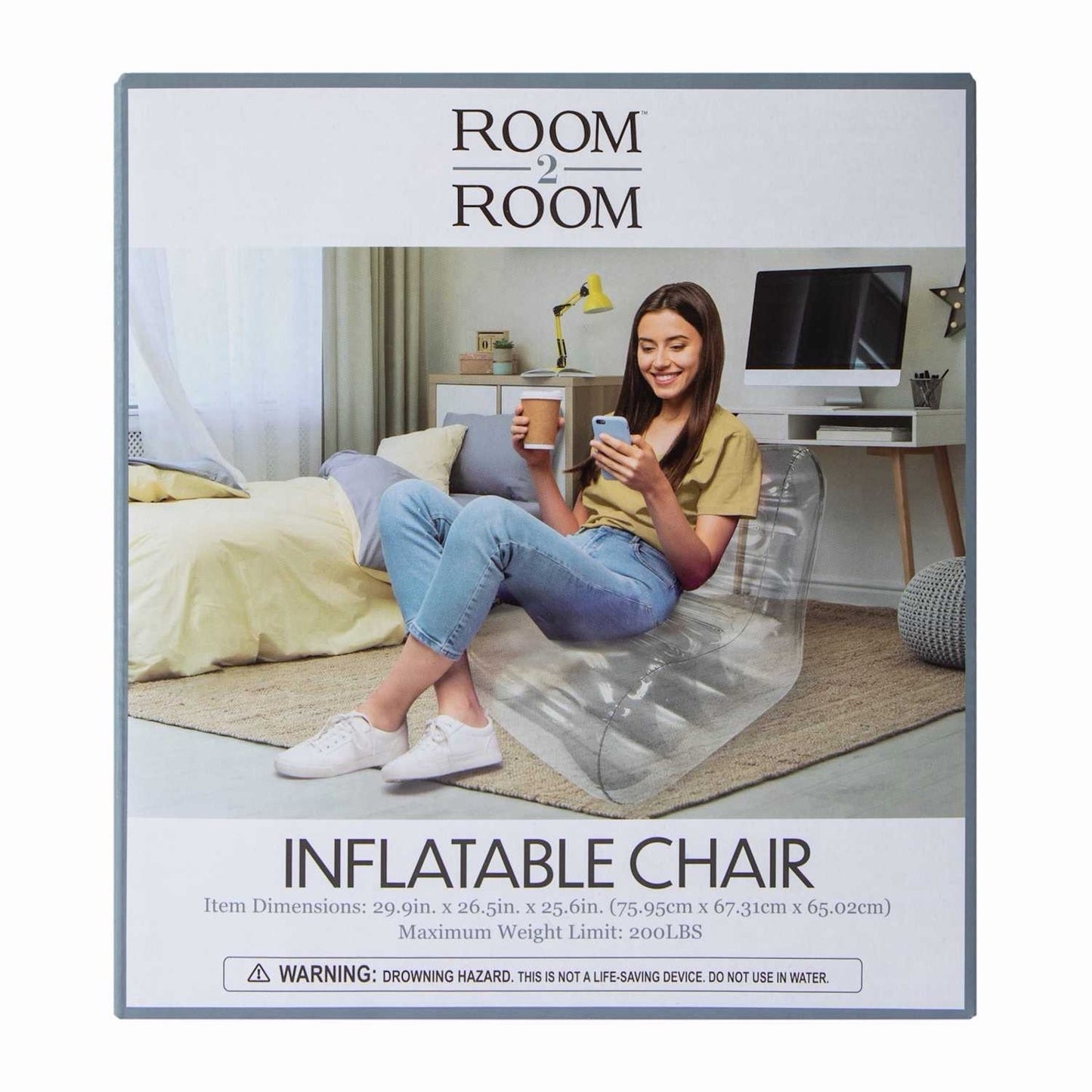 🔥Inflatable Chair Clear Super Cute BNWT🔥