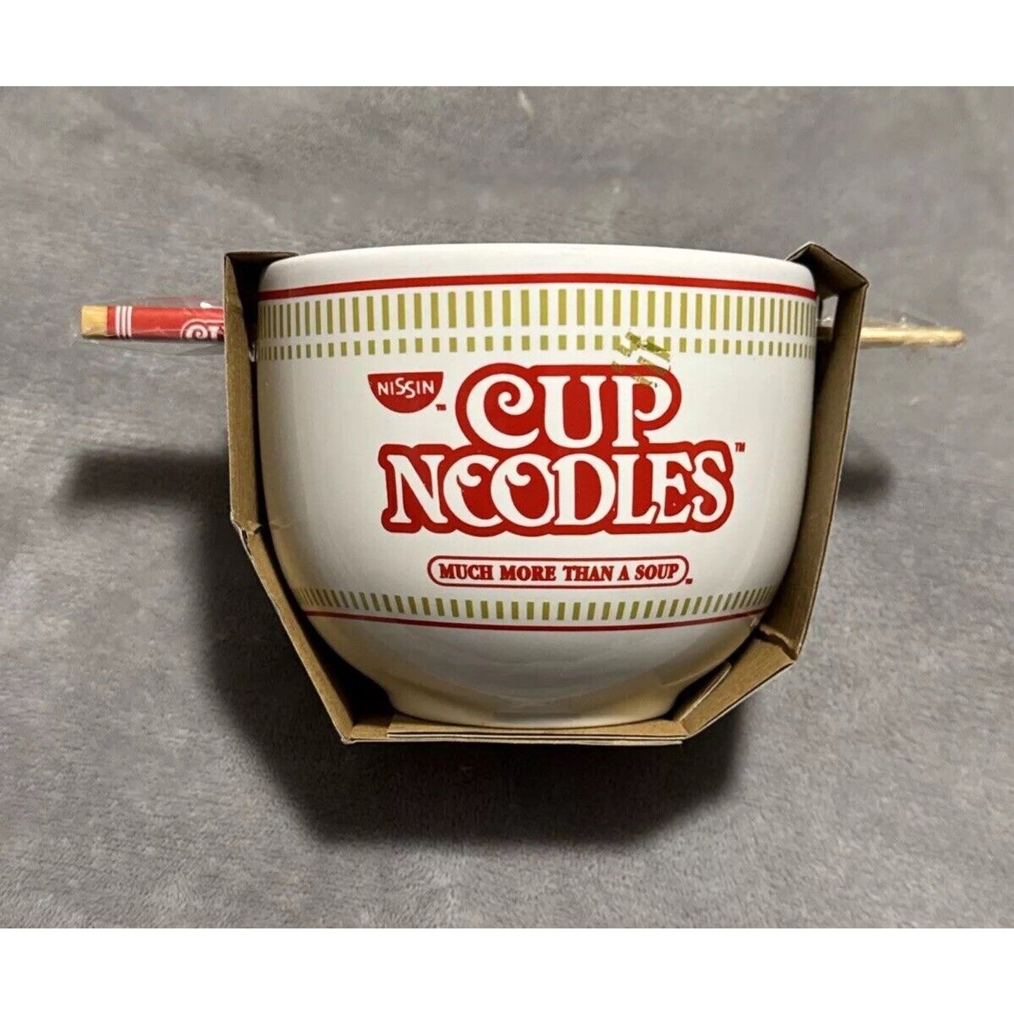 🔥20 oz Cup Noodles Ceramic Bowl & Matching Chopsticks BNWT🔥