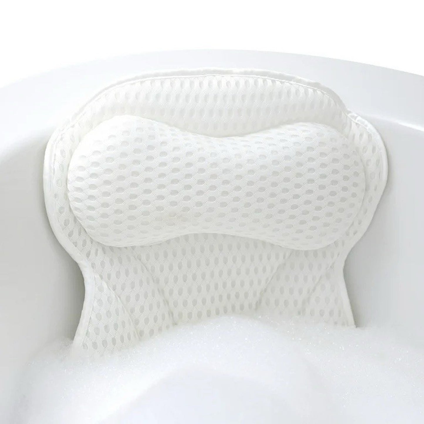 🔥Thick Padded Ergonomic Bath Pillow for Tub, Support for 17.25" x 16.5" White🔥