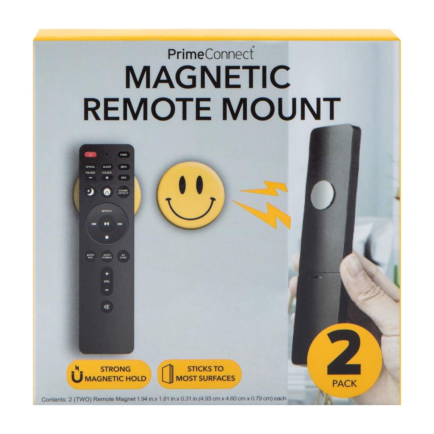 🔥Magnetic Smiley Face Remote Mount 2-Pack BNWT🔥