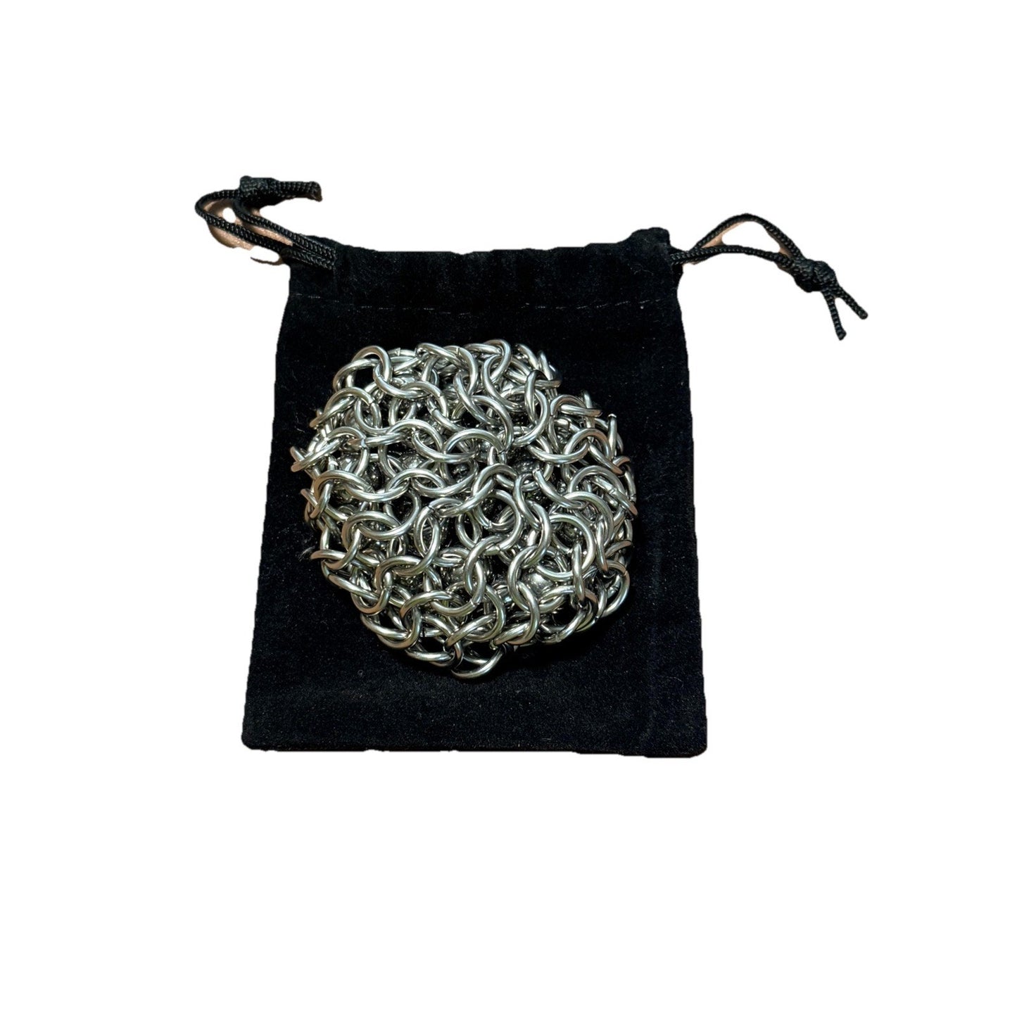 🔥Stainless Steel Chainmail Hacky Sack Footbag BNWT🔥