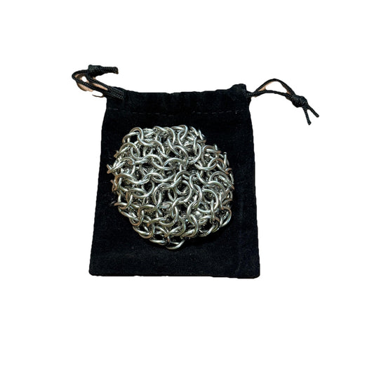 🔥Stainless Steel Chainmail Hacky Sack Footbag BNWT🔥
