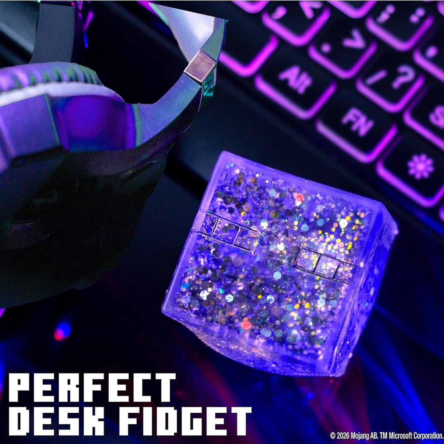 🔥MineCraft Enderman SLIMYGLOOP Gelli Gels Glitter Slow Small Purple BNWT🔥