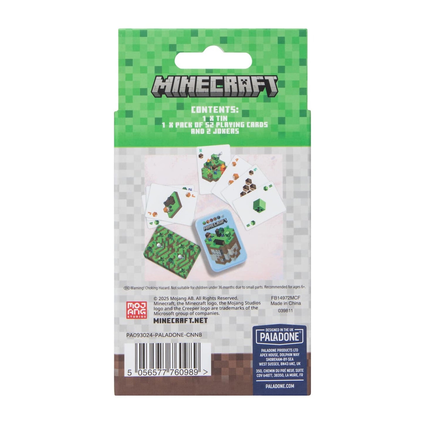🔥Minecraft Paladone Playing Cards With Tin Set BNWT🔥