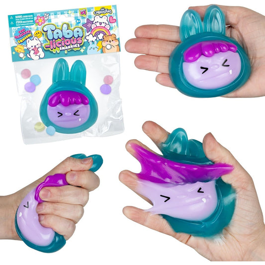 🔥Orb Curiosities Taba-licious BUNNY Snarkies Teal Squishy Sensory Toy BNWT🔥