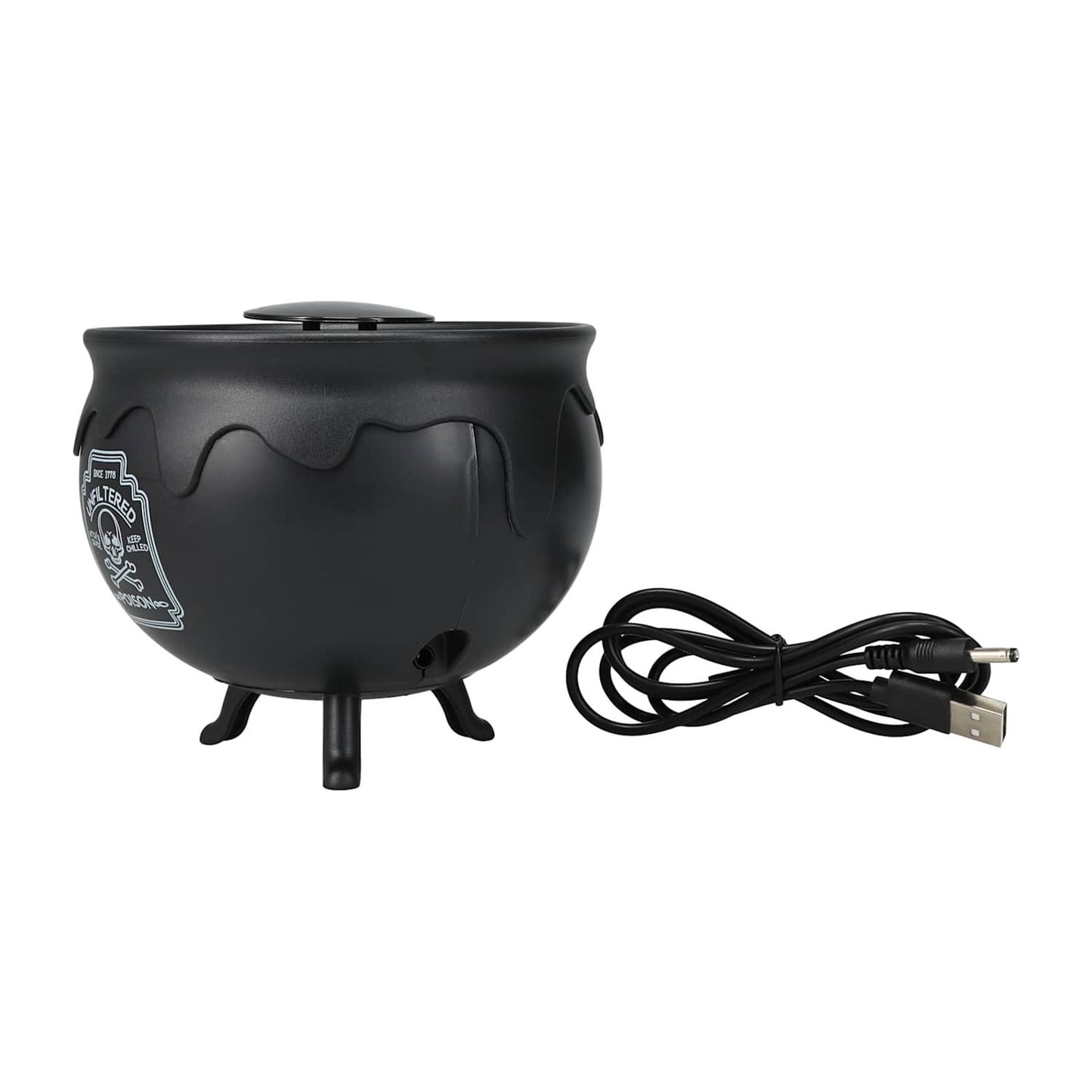 🔥Halloween Decorations Indoor LED Mist Maker Halloween Witches Cauldron Black🔥