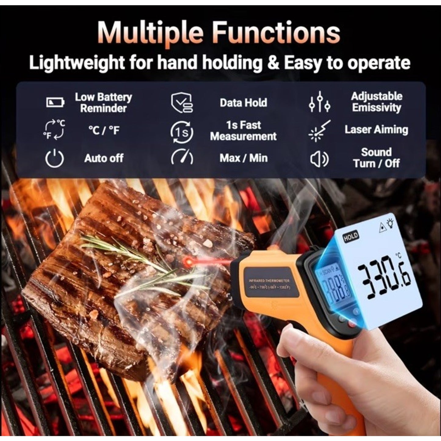🔥Infrared Thermometer laser Temperature Gun GM320 BNWT🔥