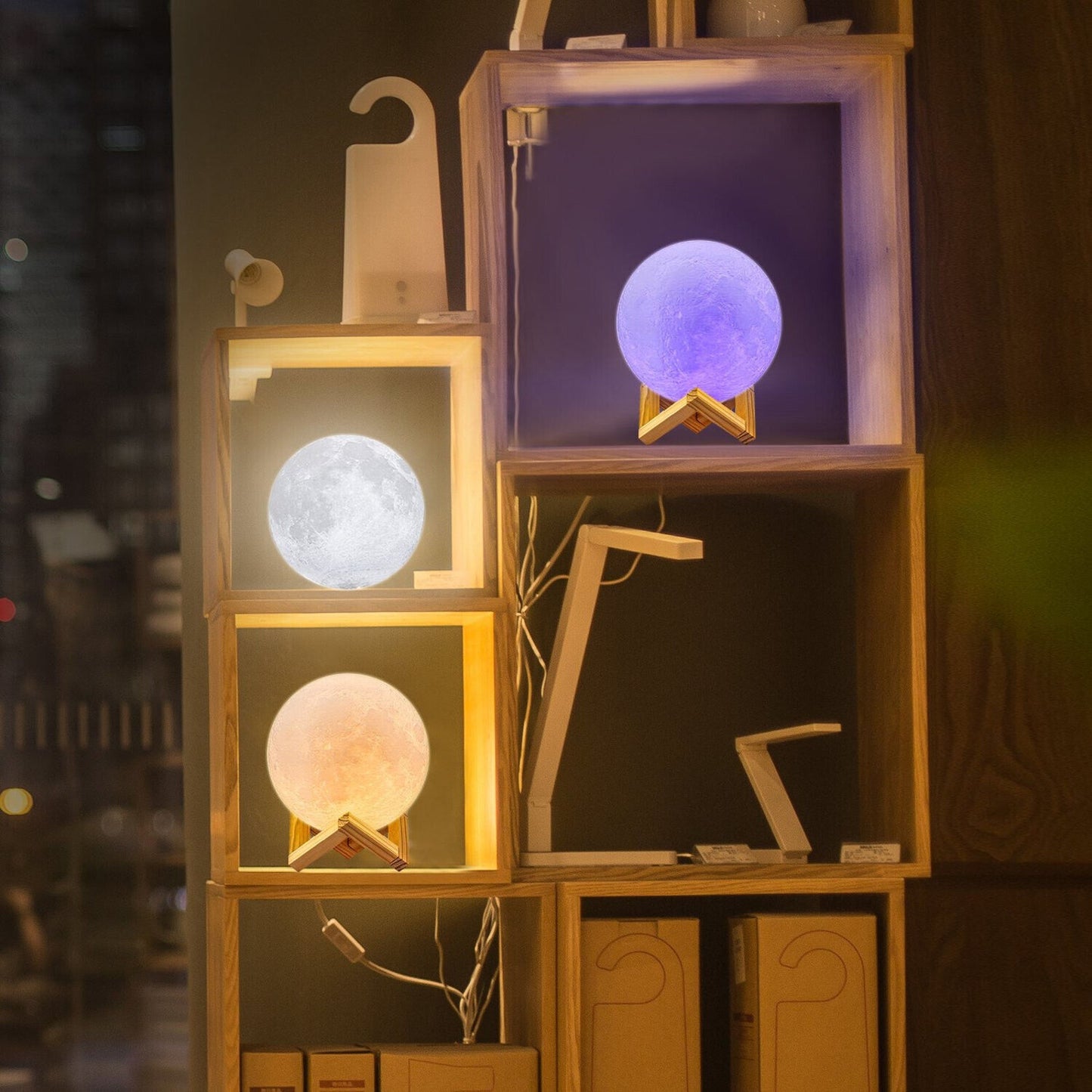 🔥Moon Lamp 16 Colors LED Night Light for Kids 3D Remote Moon Light BNWT🔥