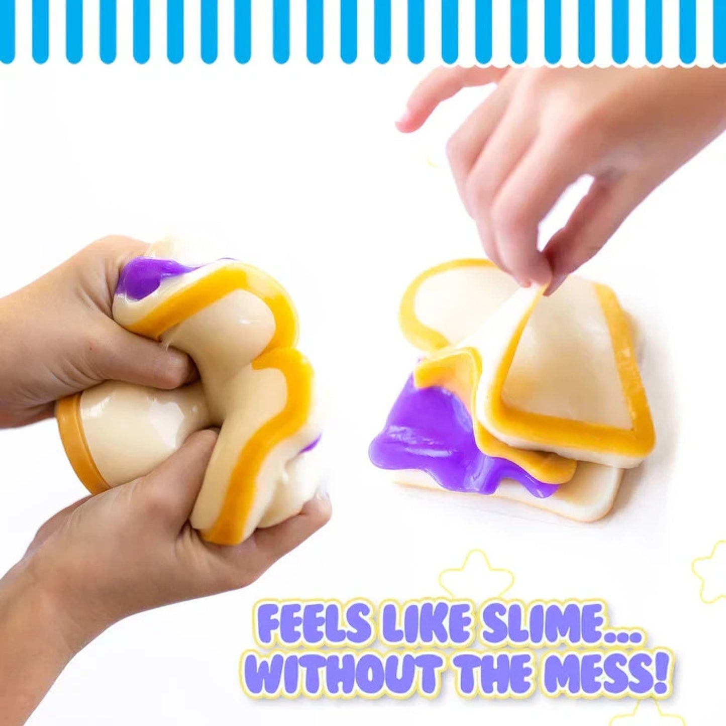 🔥MushMeez Taba Squishy- Peanut Butter & Jelly PB&J 4" Squish BNWT🔥