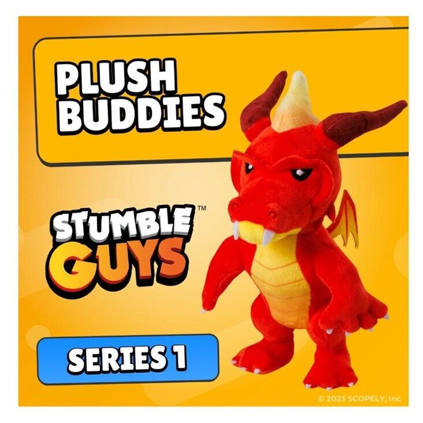 🔥Stumble Guys INFERNO DRAGON 8” Plush Buddies Soft & Cuddly Plush Toy 2024 NWT