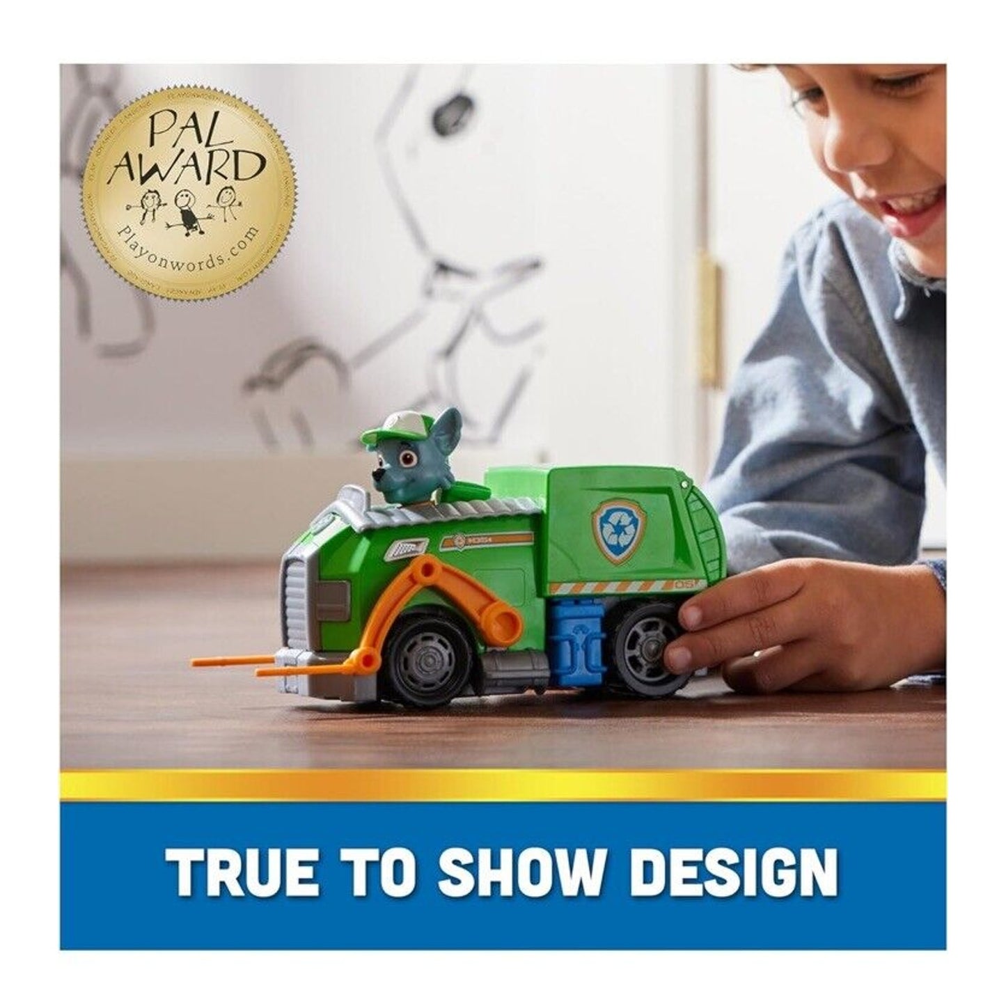 🔥Paw Patrol, Rocky’s Recycle Truck Vehicle with Collectible Figure BNWT💥